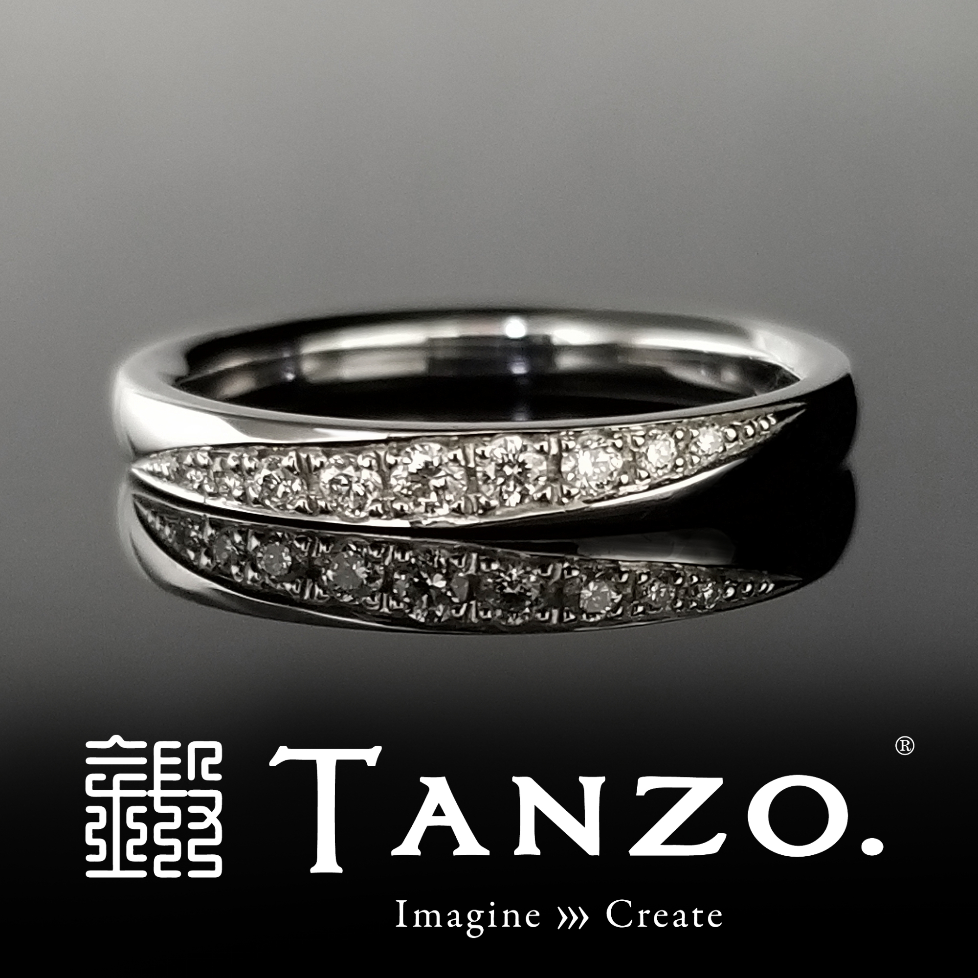 結婚指輪人気デザインTOP10 No.2（ダイヤモンドセット）｜結婚指輪の