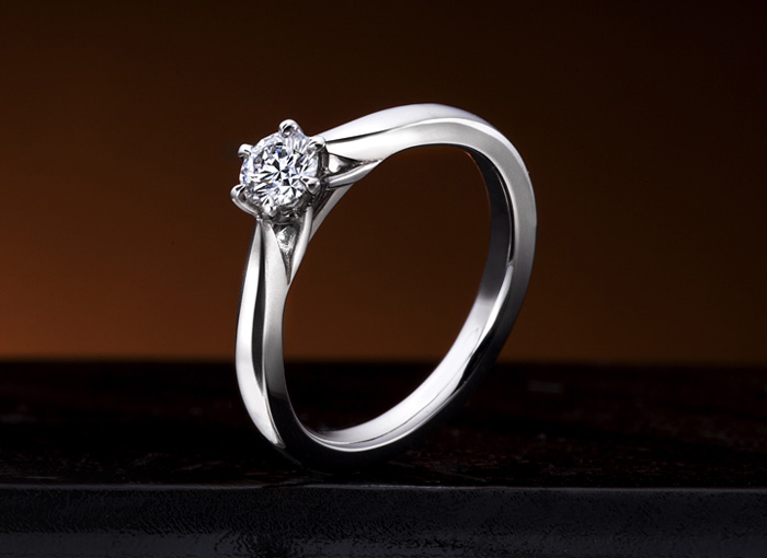 婚約指輪 オーダーメイド 鍛造リング ダイヤモンド