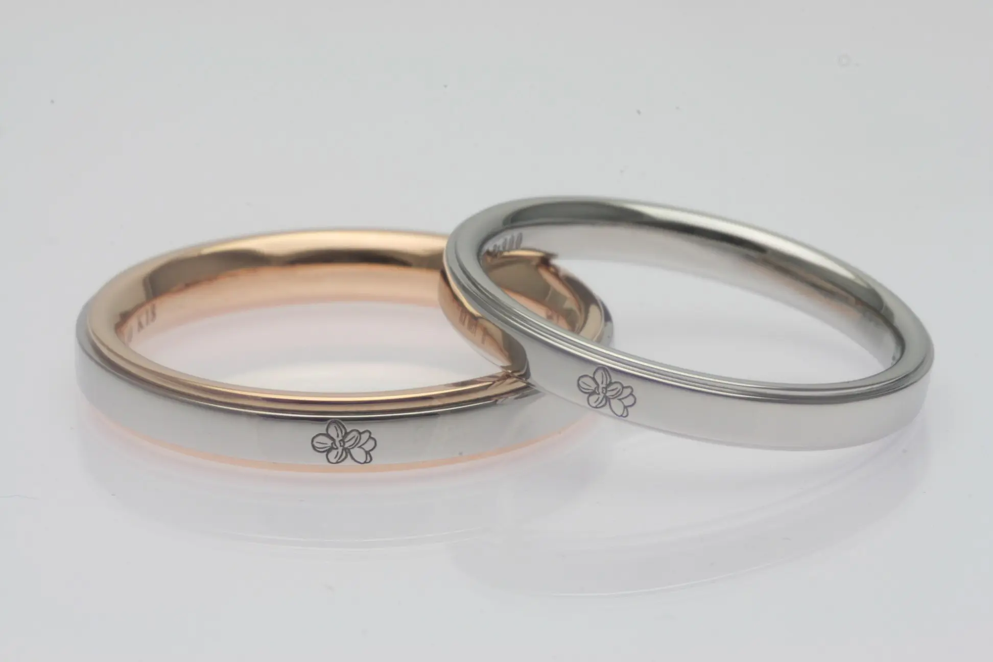 オーダーリング お花の刻印リング | 結婚・婚約指輪のオーダーメイドは鍛造指輪＜TANZO＞