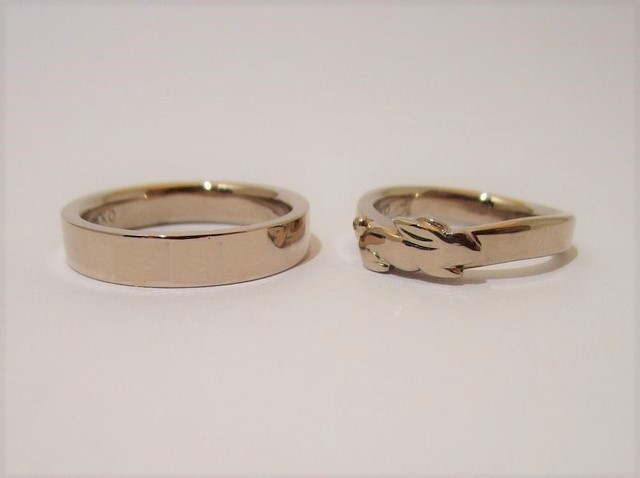 フルオーダーメイドで造ったオリジナルのある結婚指輪のサムネイル