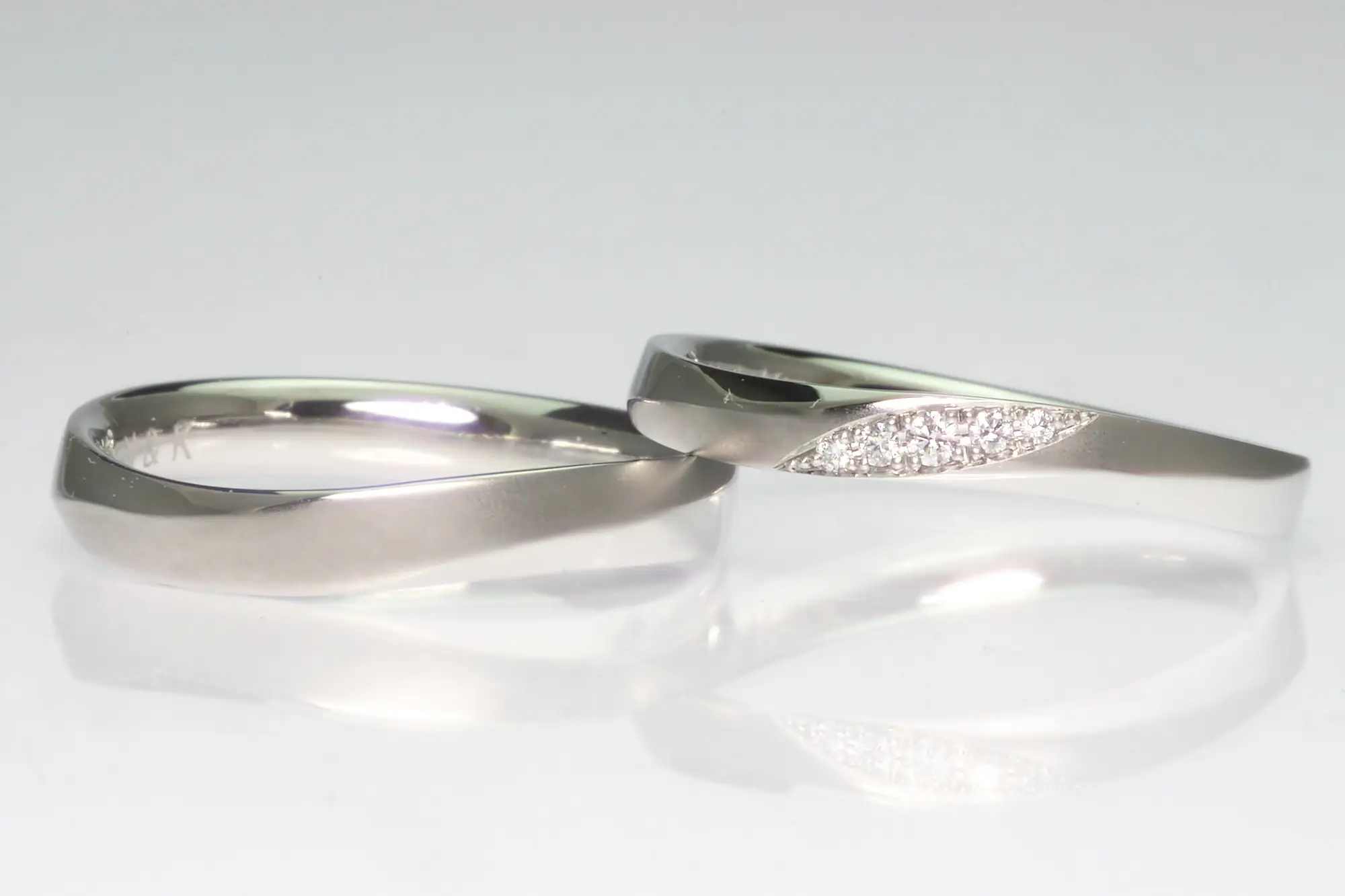 リング　加工代 ゆるめS字の面取り加工リング | 結婚・婚約指輪のオーダーメイドは鍛造