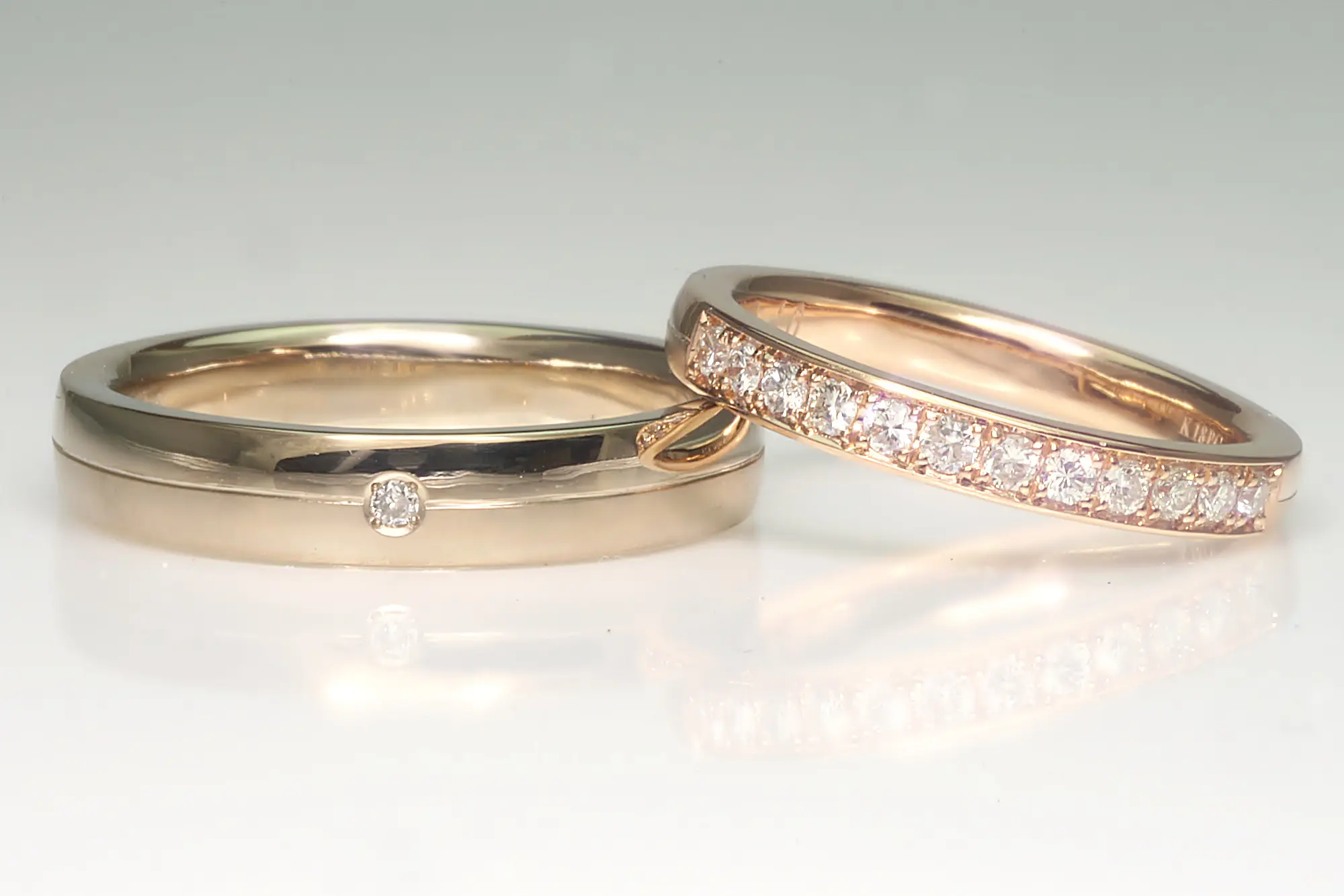 エタニティーリング 結婚指輪 K10 ダイヤモンドリング マリッジ