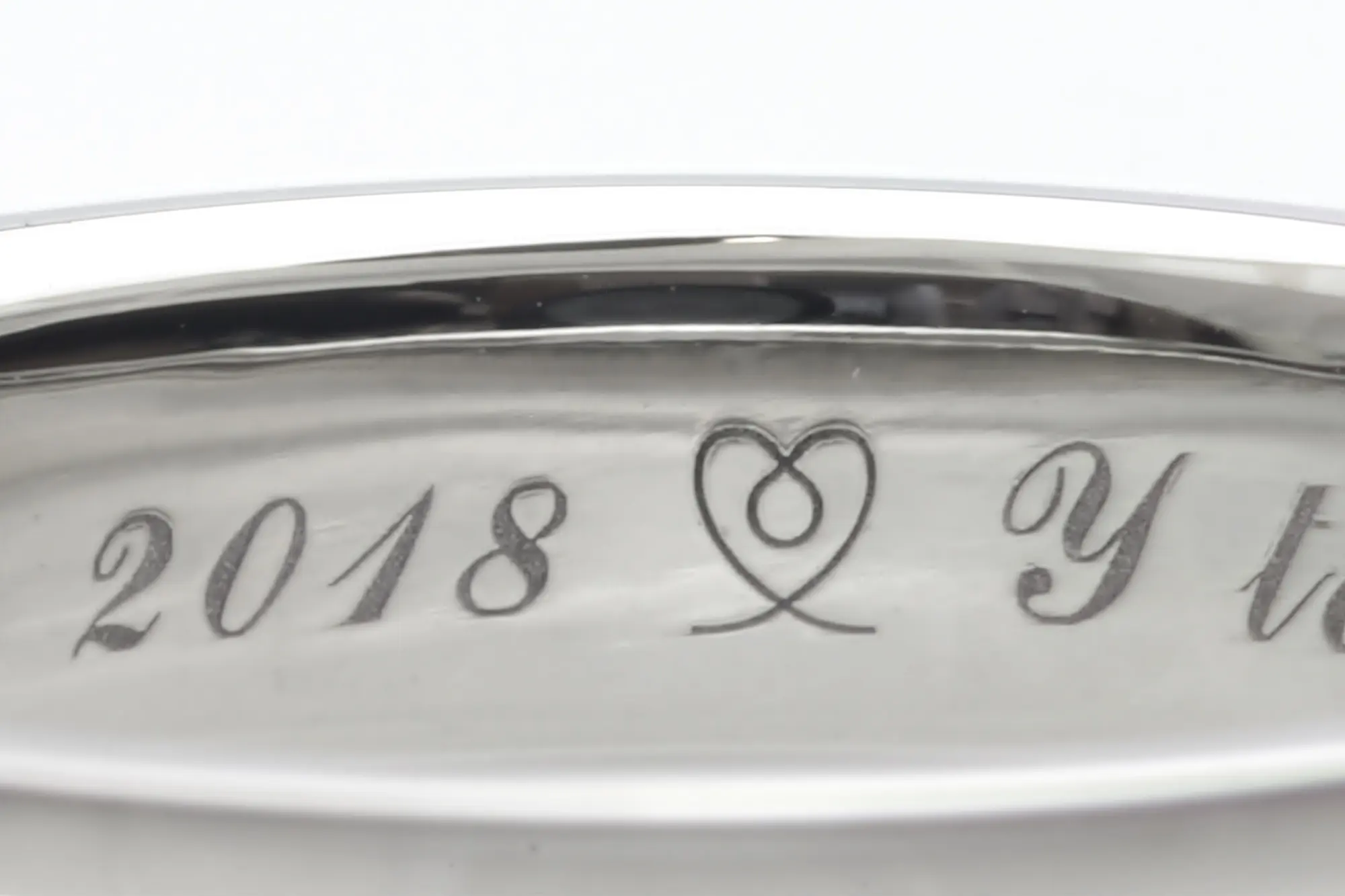 14K(刻印入)ハートリング ハートリング 印台 指輪 細身 2カラー レディース ゴールド 18K