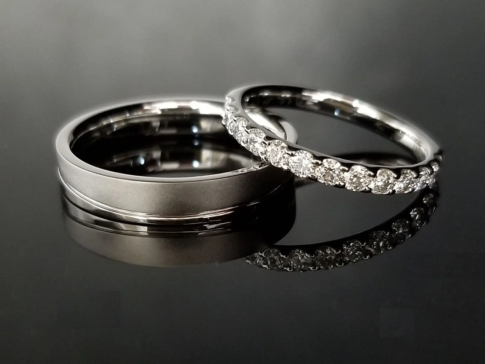プラチナ鍛造結婚指輪 | 結婚・婚約指輪のオーダーメイドは鍛造指輪