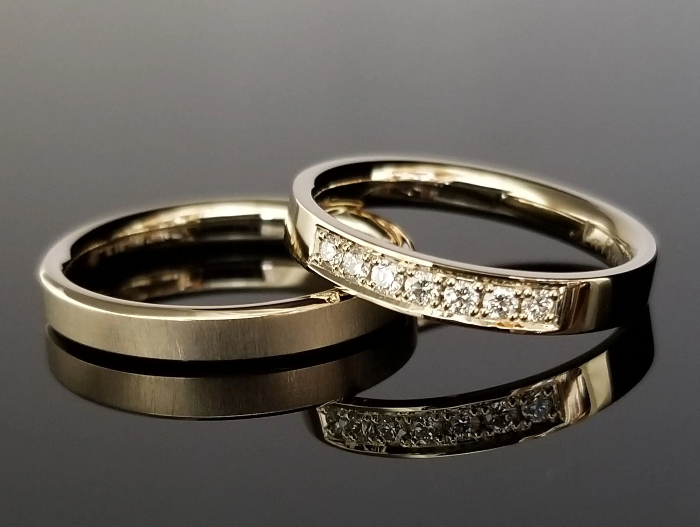 平打ち 平打ちベースのご結婚指輪 | 結婚・婚約指輪のオーダーメイドは鍛造