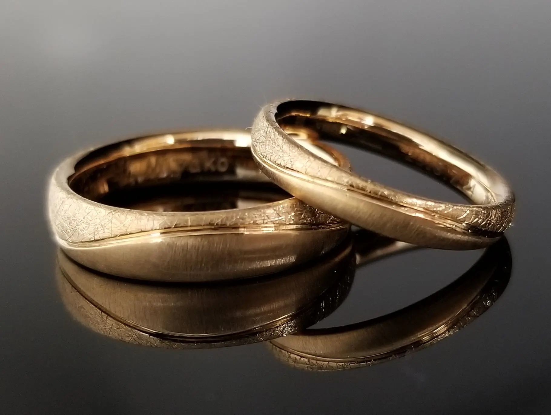 ピンクゴールドで鮮やかな色味 | 結婚・婚約指輪のオーダー