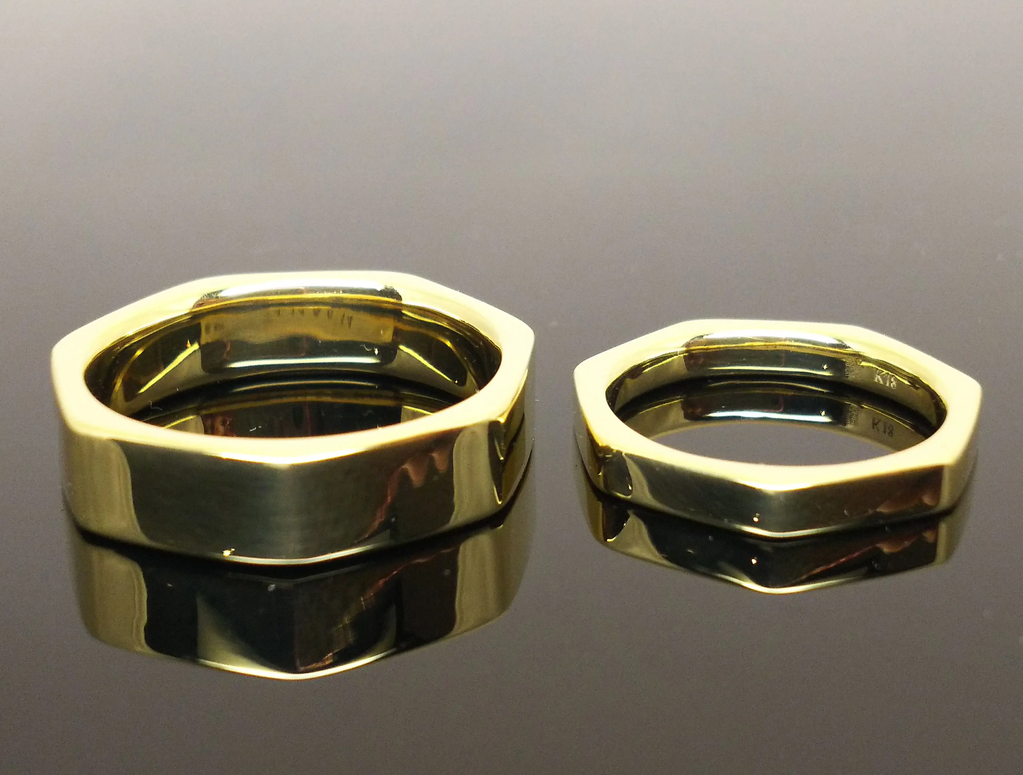 こだわりの七角形を手造りの鍛造で | 結婚・婚約指輪のオーダー