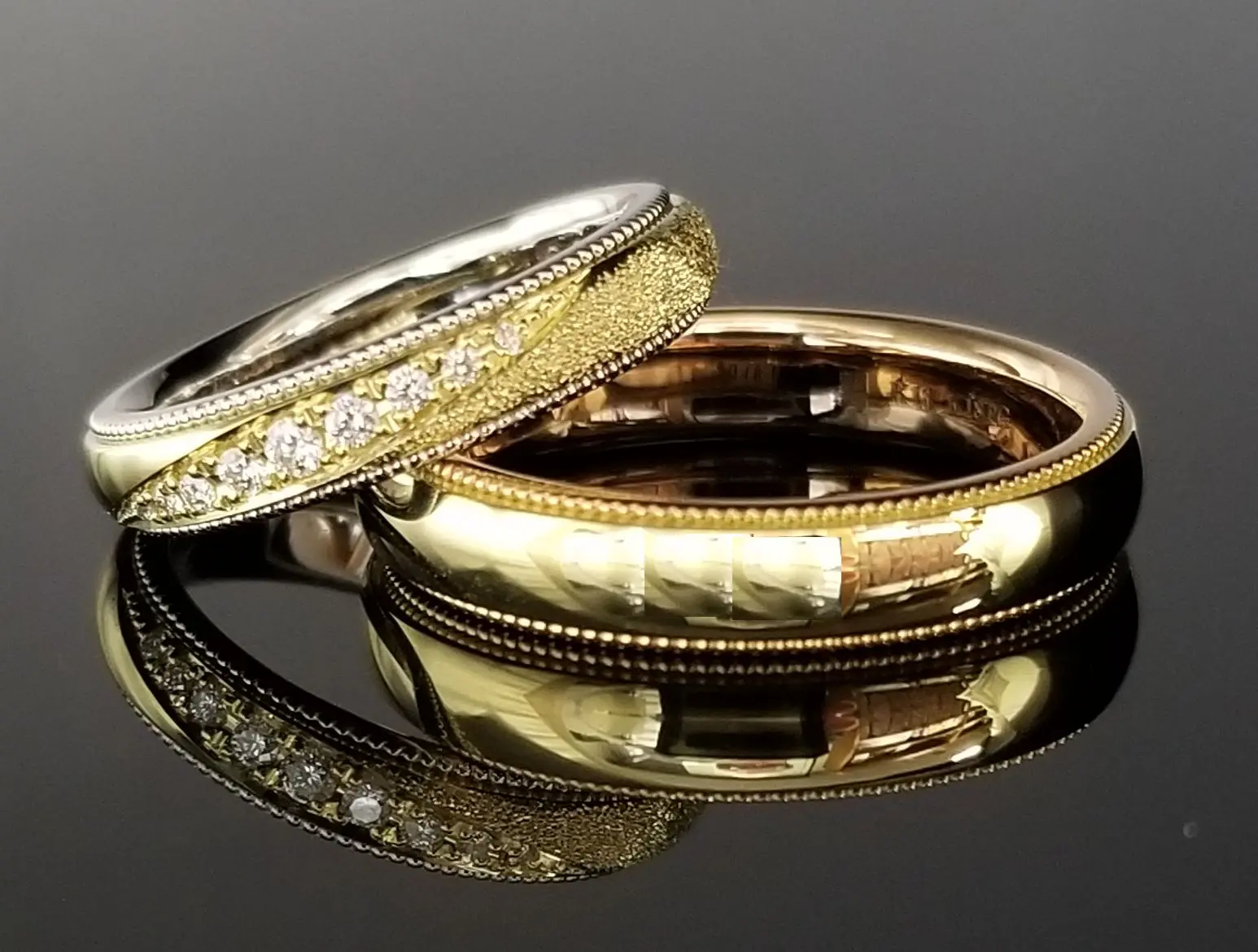 パーセルジュエリー　ゴールド ダイヤモンド PARCELLE JEWELRY ミルゴシップリング ダイヤモンド オーダー パーセル