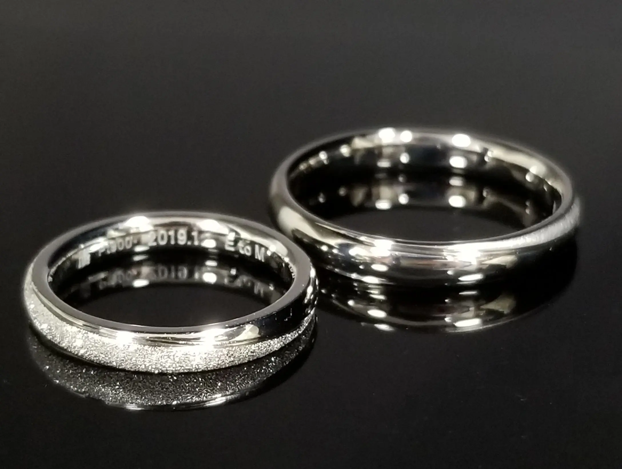 美しく輝くプラチナリング | 結婚・婚約指輪のオーダーメイドは鍛造