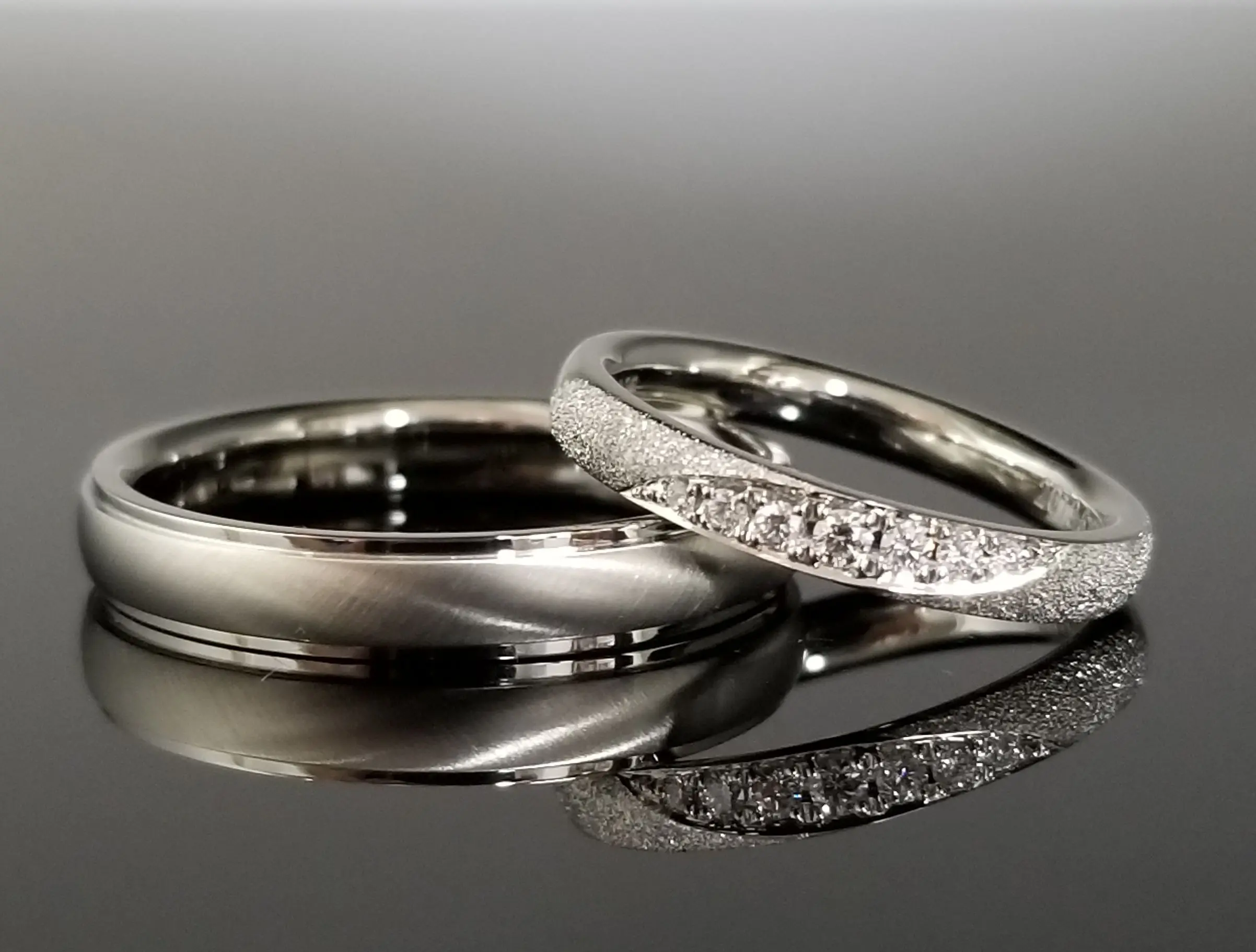 お二人のこだわりデザインをそれぞれの指輪に | 結婚・婚約指輪の