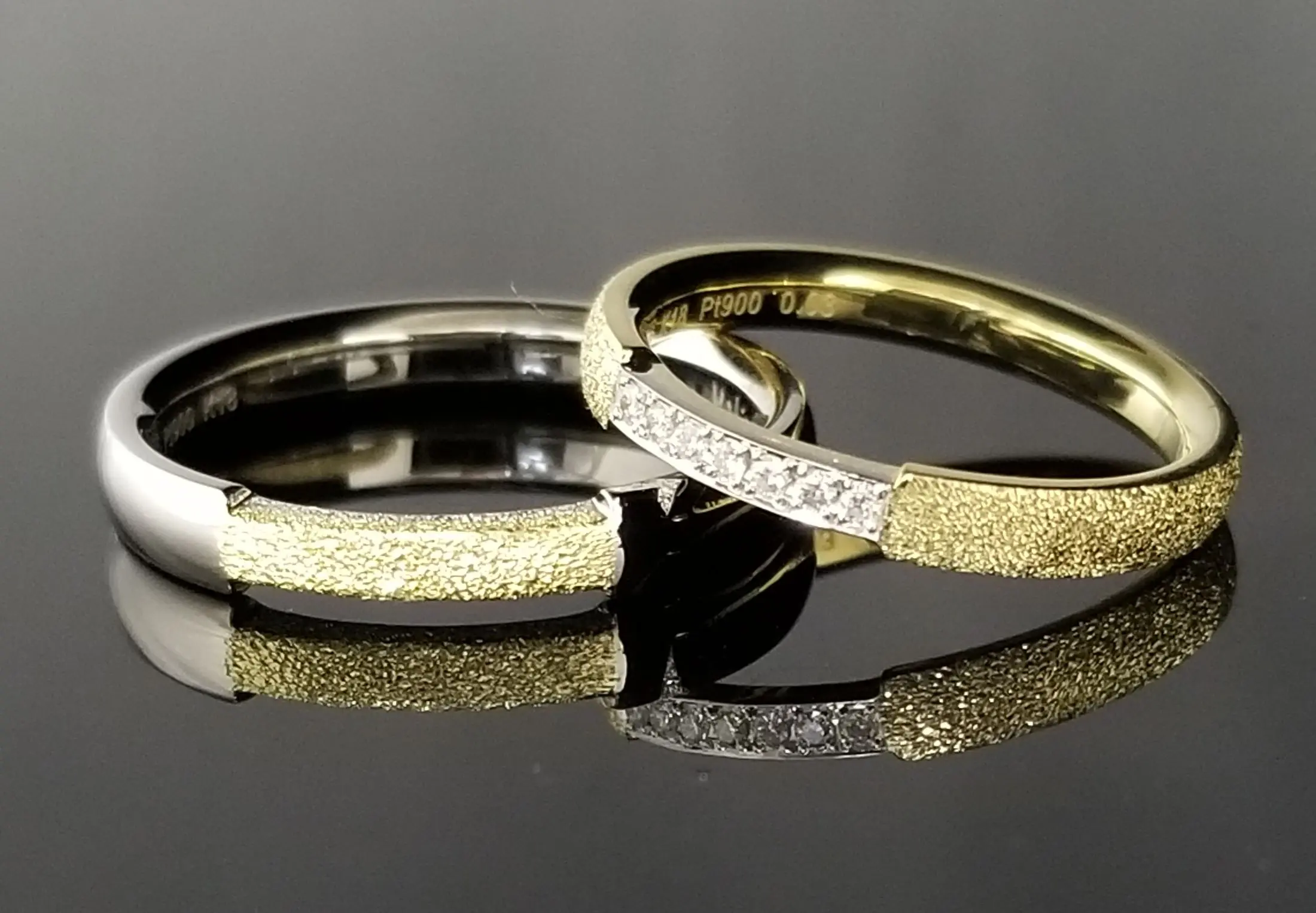 コンビ加工が素敵なフルオーダーリング | 結婚・婚約指輪の