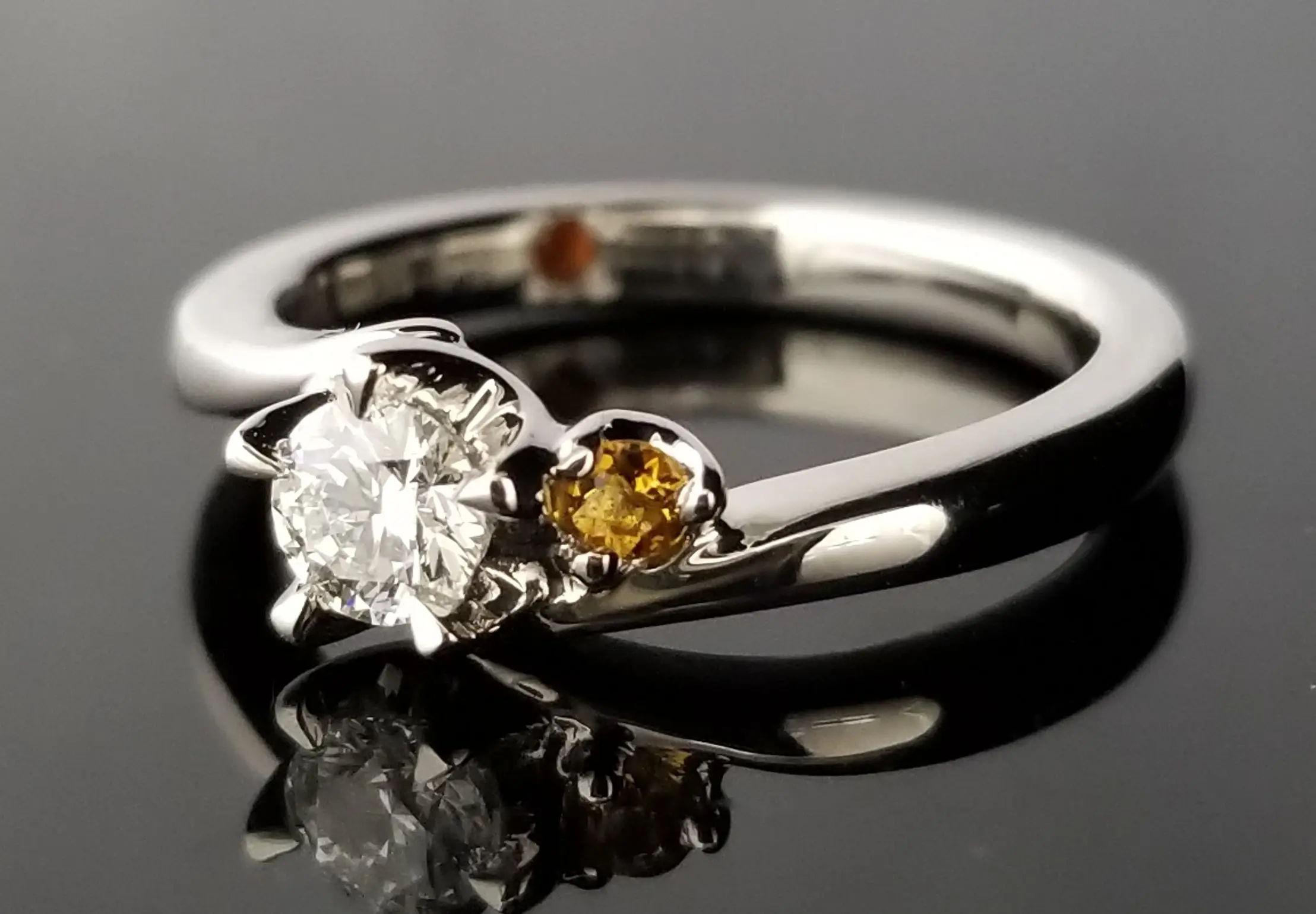 桜をイメージしてお造りした鍛造フルオーダーリング | 結婚