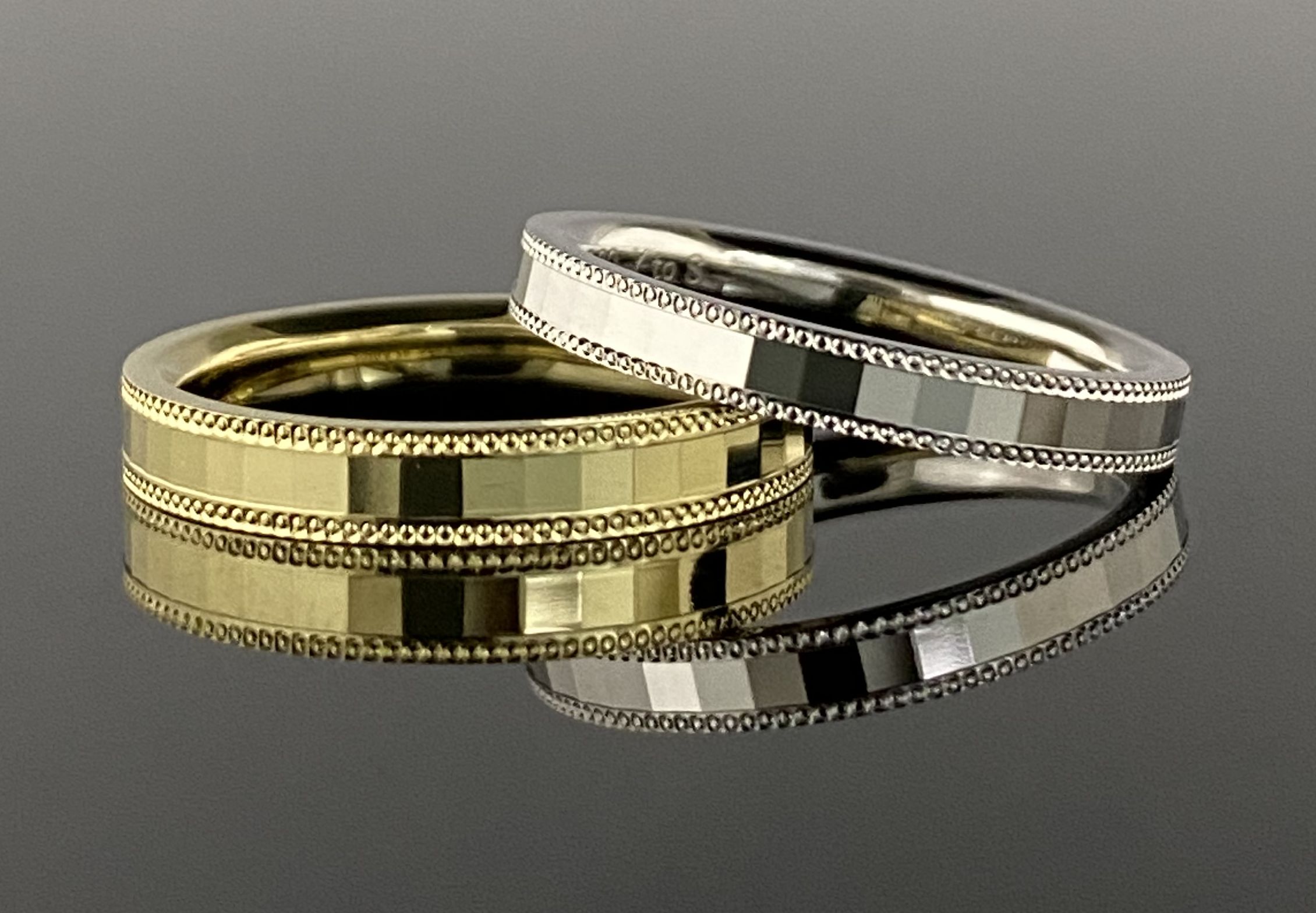 ミル打ちとカット加工が素敵なフルオーダーリング