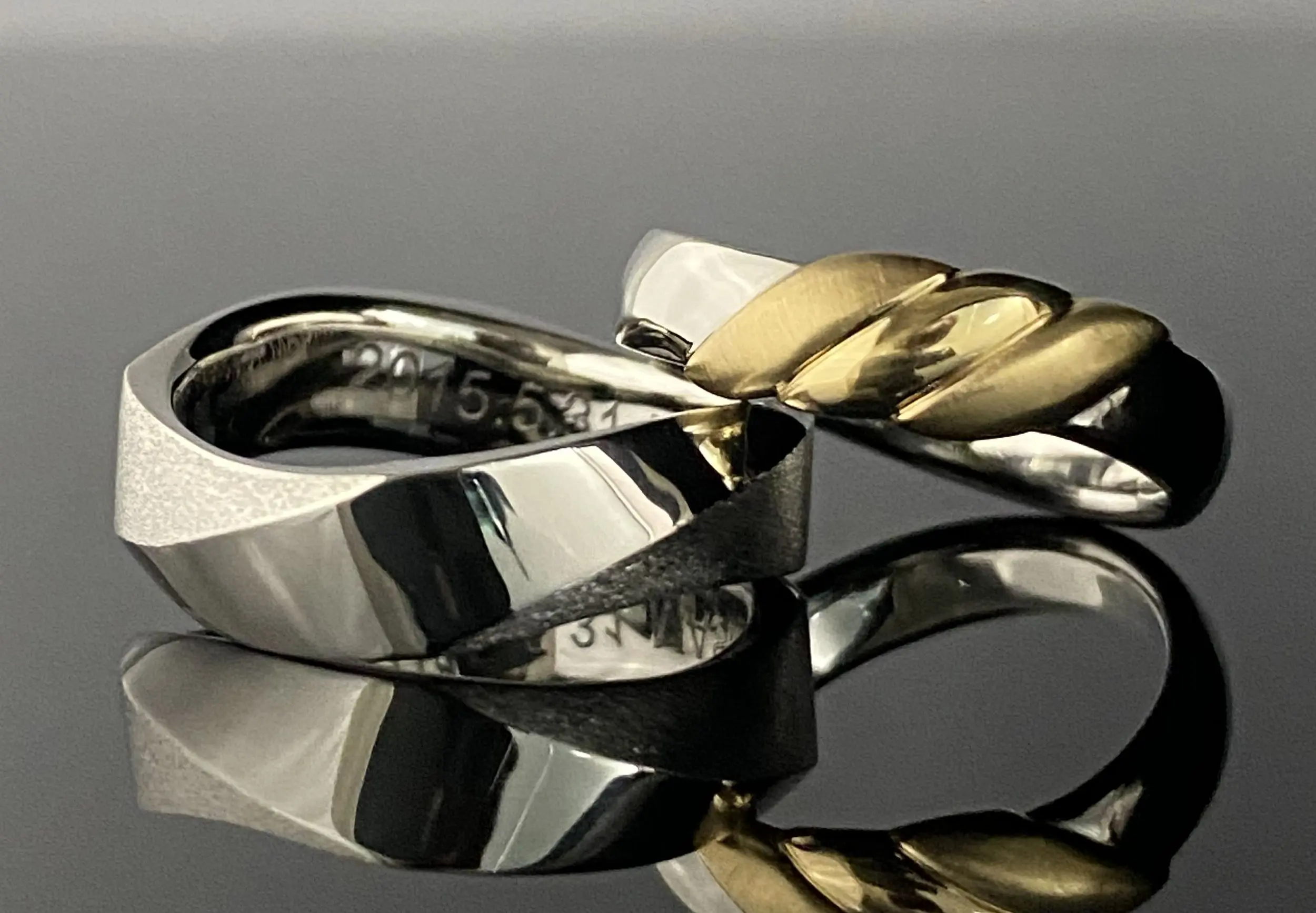 幅太の美しい造形、職人渾身の鍛造フルオーダーリング | 結婚・婚約  