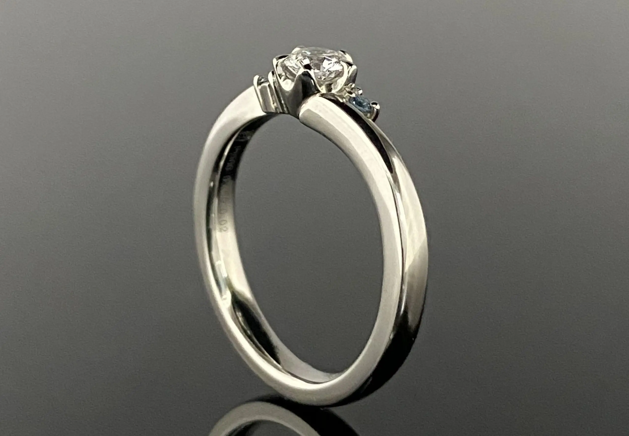 ウェディング　ダイヤモンド ホワイトゴールド、ダイヤモンド（複数）ウェディングリング 3.4