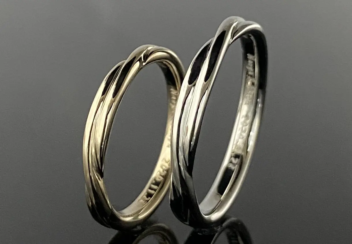 リング　オーダーメイド 捻り加工で動きのある鍛造フルオーダーリング | 結婚・婚約指輪の