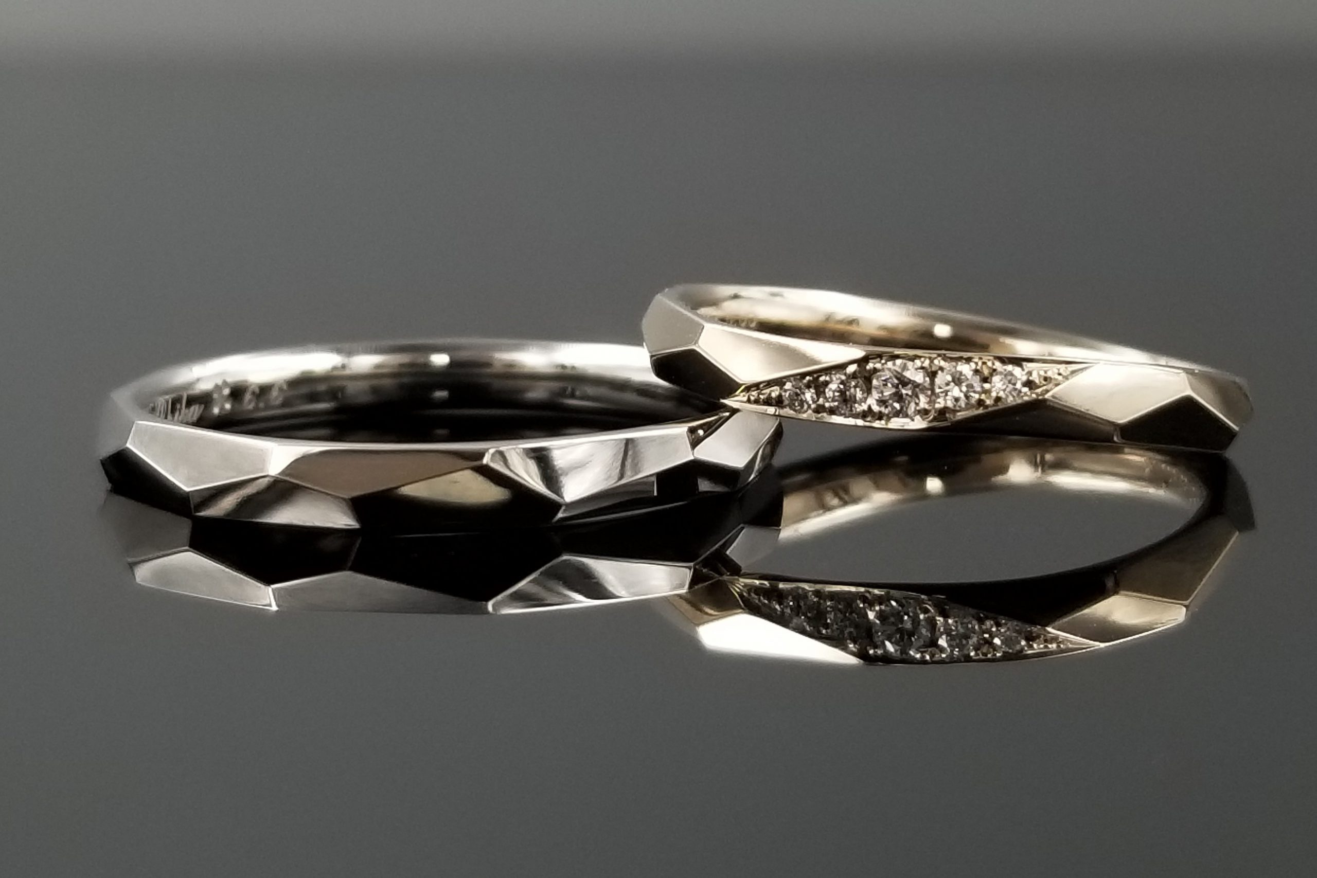 雪の結晶リング | 結婚・婚約指輪のオーダーメイドは鍛造指輪＜TANZO＞