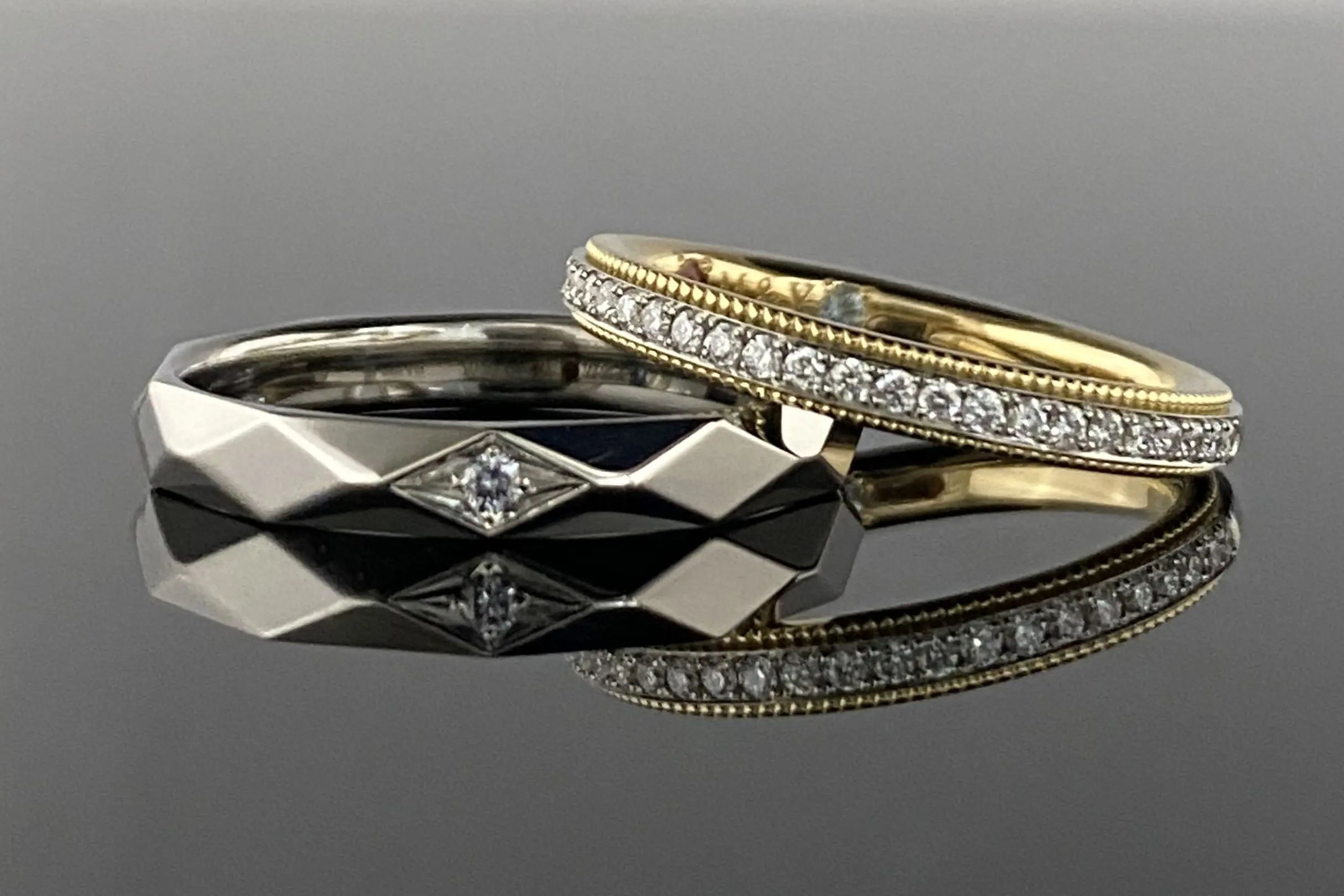 楽天市場】K18 テンダイヤモンド クロス リング 0.18ct 【H
