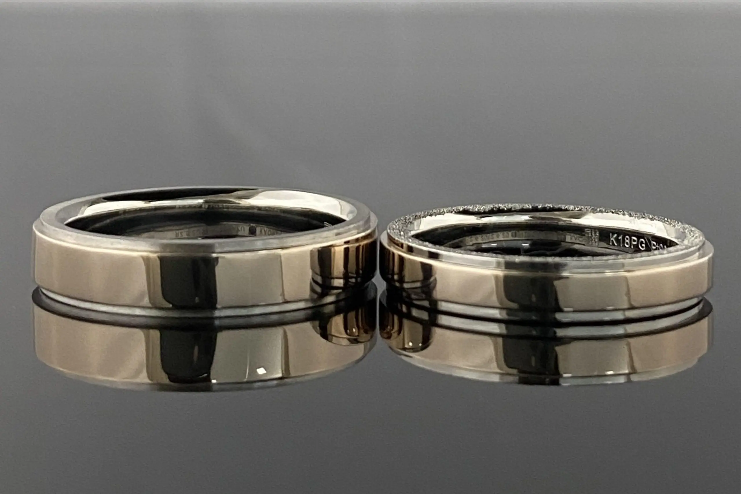 側面のテクスチャーで違いを見せて | 結婚・婚約指輪のオーダー