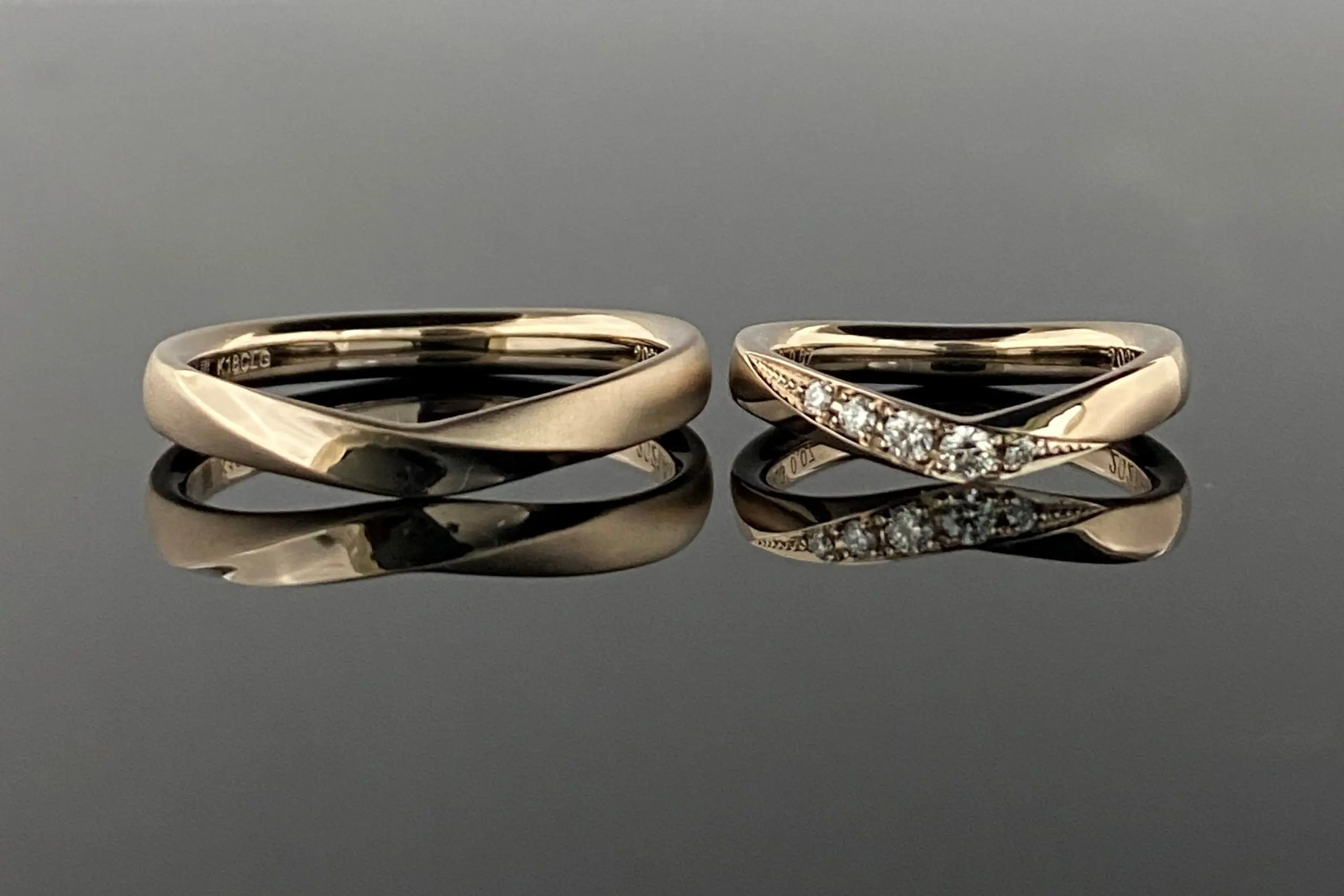 お好みの場所にマットと鏡面仕上げを。 | 結婚・婚約指輪のオーダー