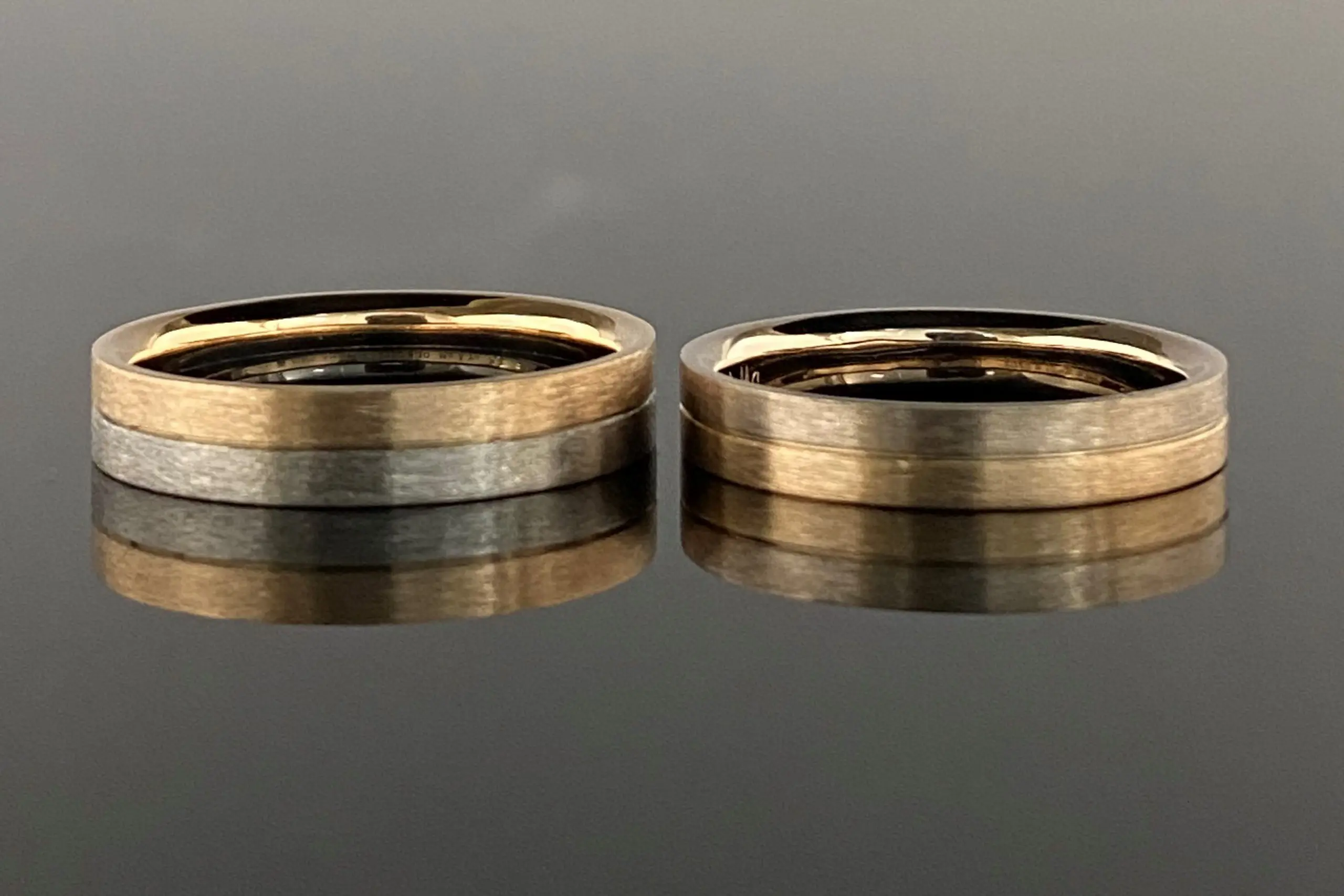お好みの素材をそれぞれお選びいただきました。 | 結婚・婚約指輪の