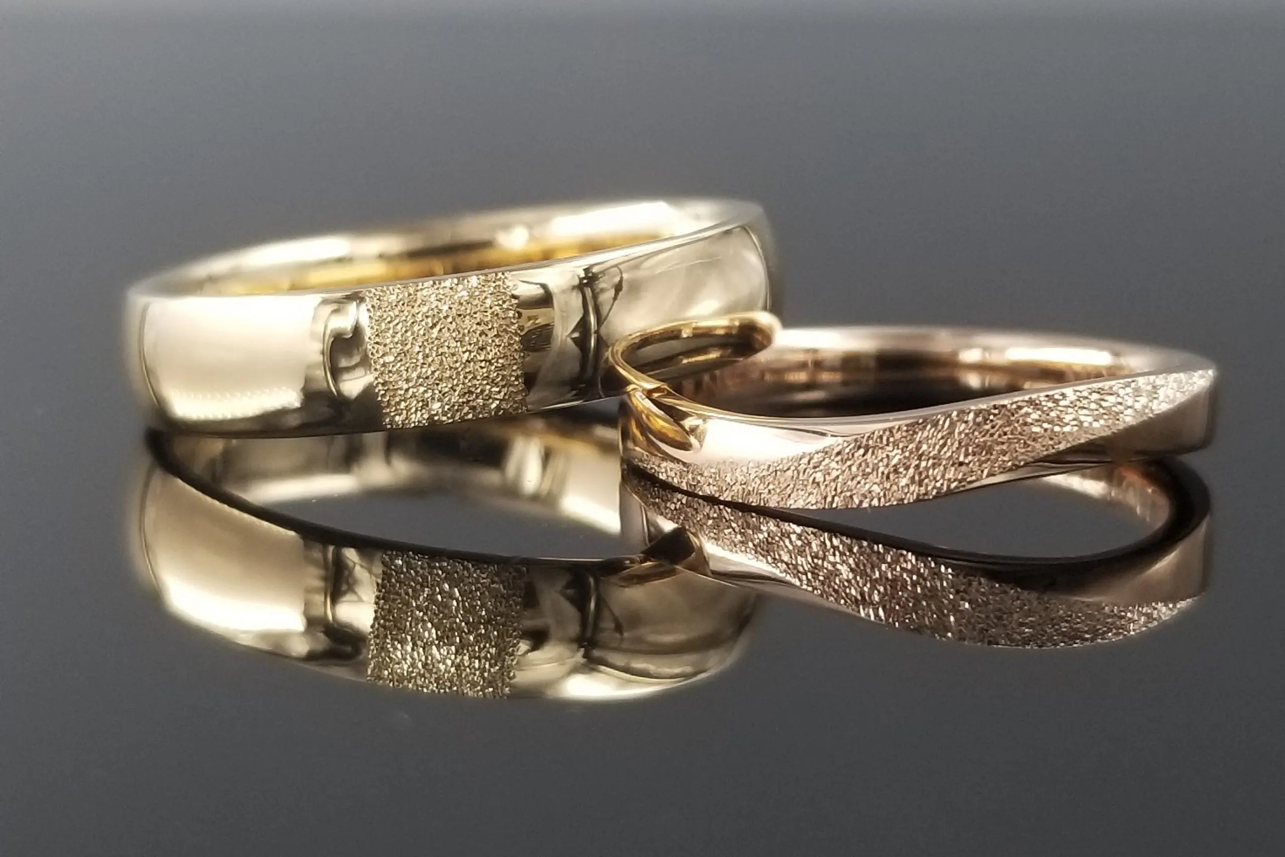 それぞれお好みの形状でお造りしました。 | 結婚・婚約指輪のオーダー