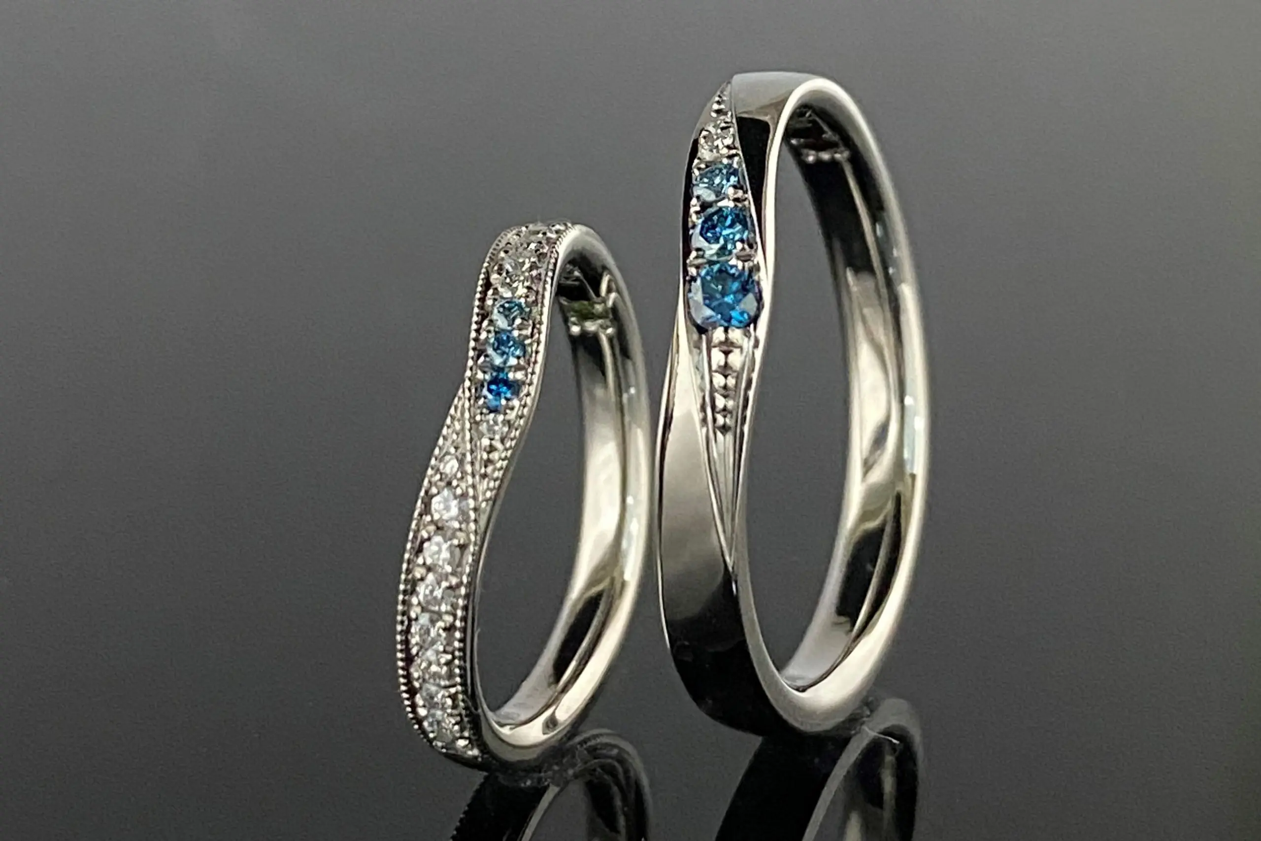 お揃いのカラーダイヤモンドで唯一無二の指輪を。 | 結婚・婚約指輪の