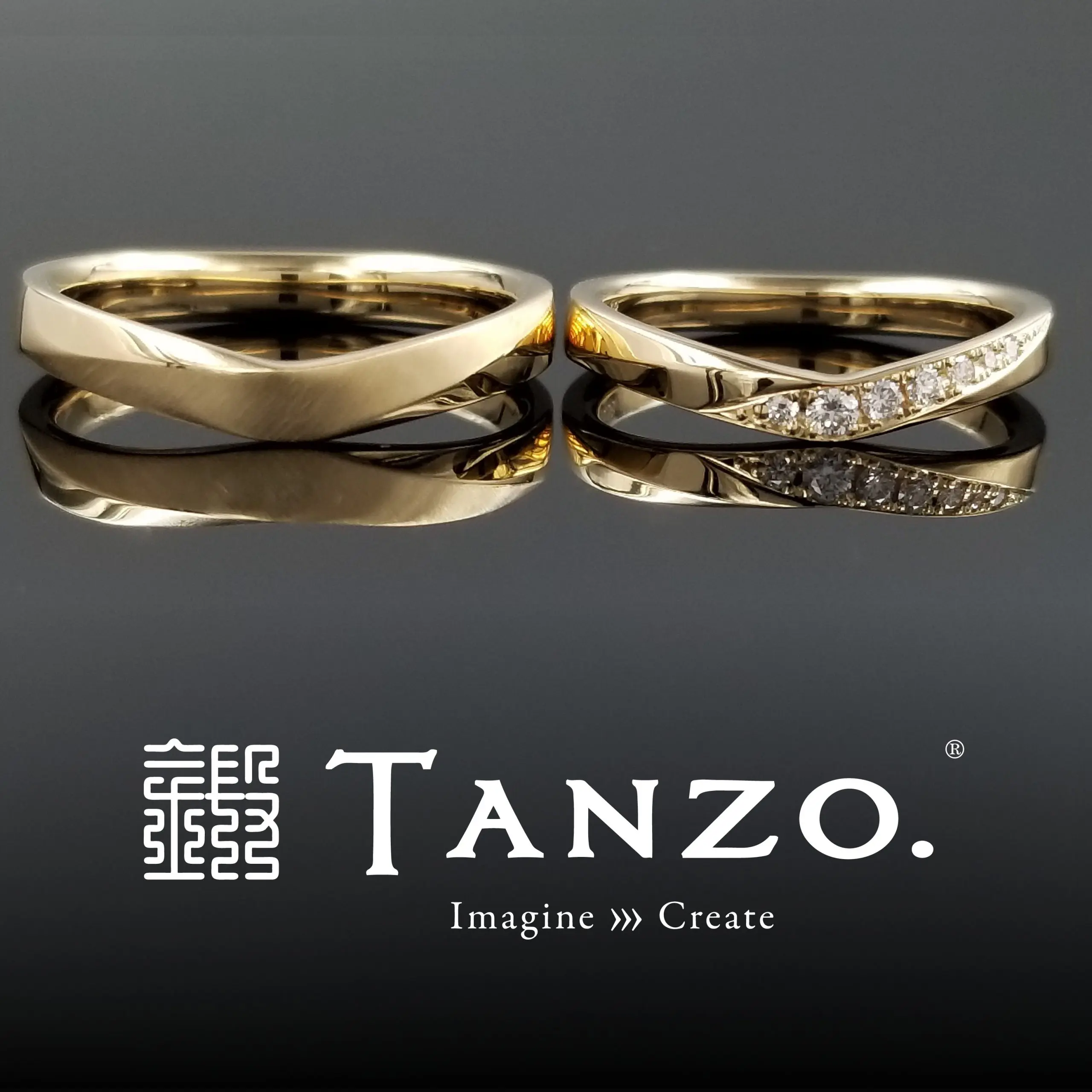 恋ぞつもりて】 | 結婚・婚約指輪のオーダーメイドは鍛造指輪＜TANZO＞