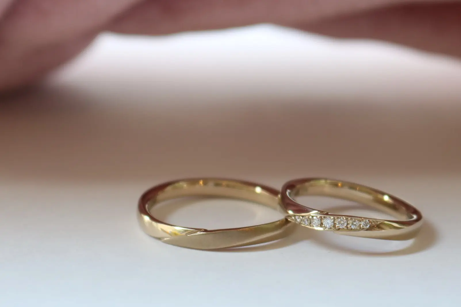 麗しいシャンパンゴールド！ | 結婚・婚約指輪のオーダーメイド