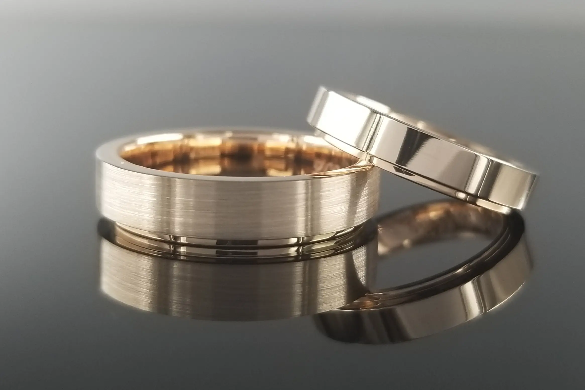 幅太デザインで存在感のあるご結婚指輪に仕上げました | 結婚・婚約