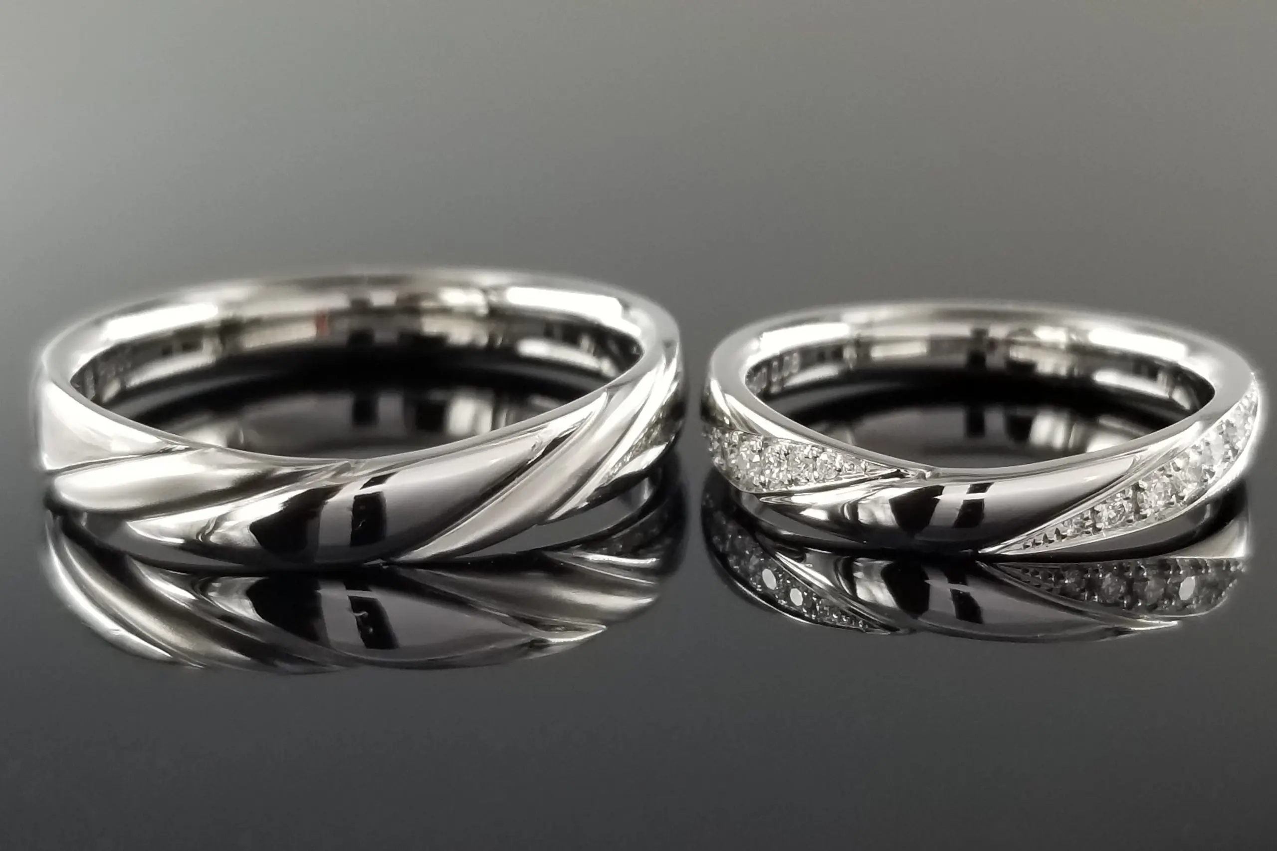 梨地の落ち着きとダイヤモンドの輝きを添えて。 | 結婚・婚約