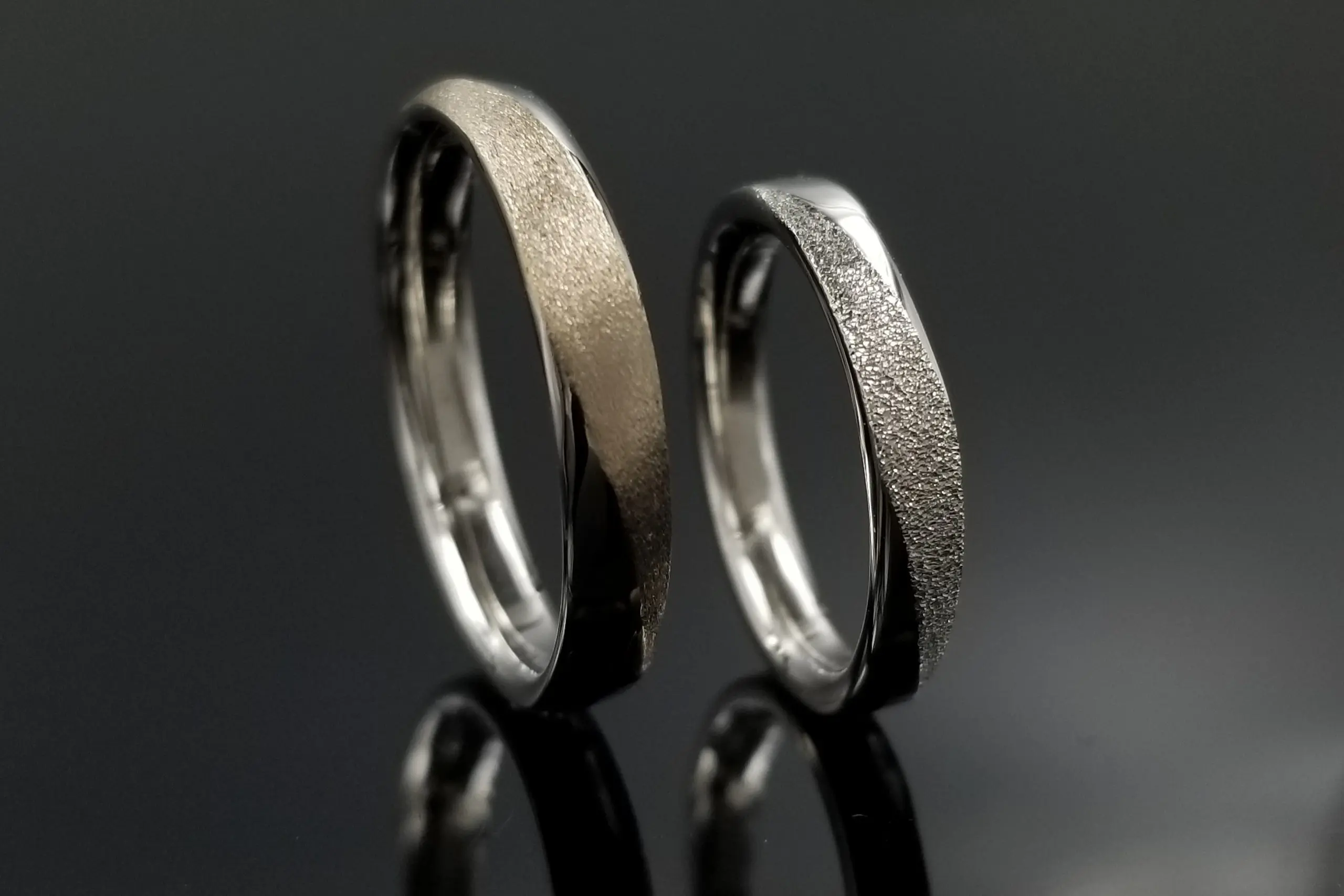 エッジを立てて、かっこよく仕上げました。 | 結婚・婚約指輪の