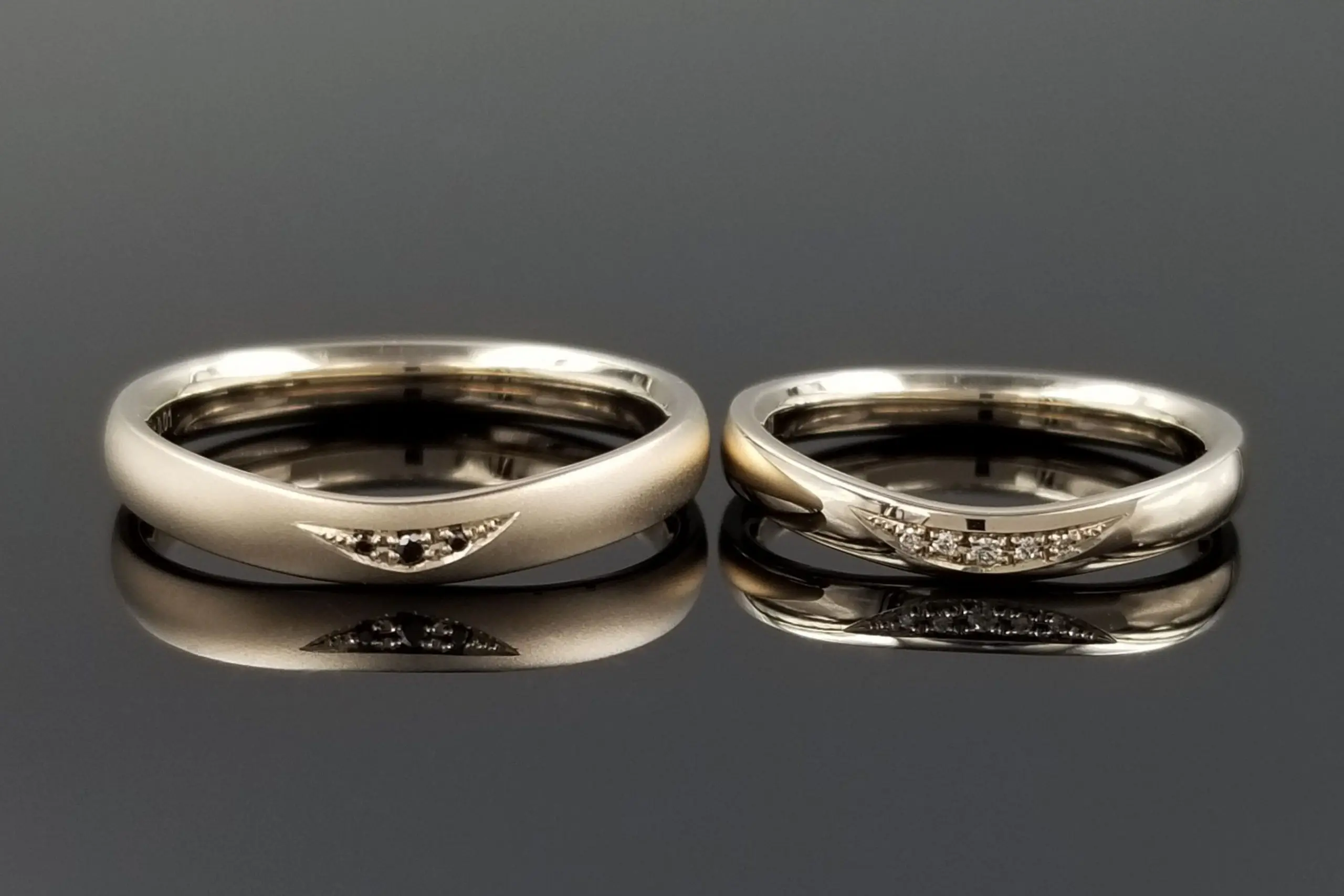 お揃いのデザインで仕上げたフルオーダーリング | 結婚・婚約