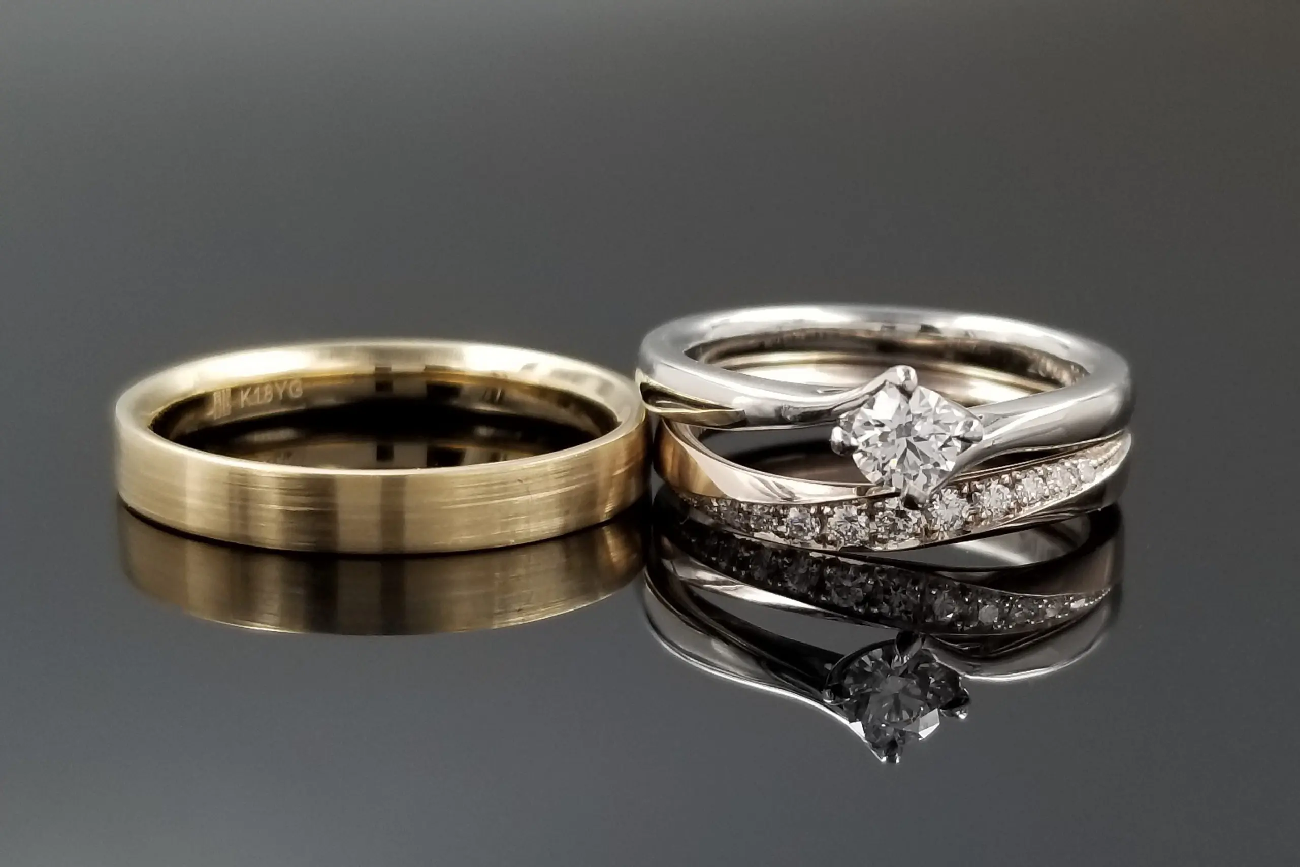手彫りのプルメリアリング | 結婚・婚約指輪のオーダーメイドは鍛造 