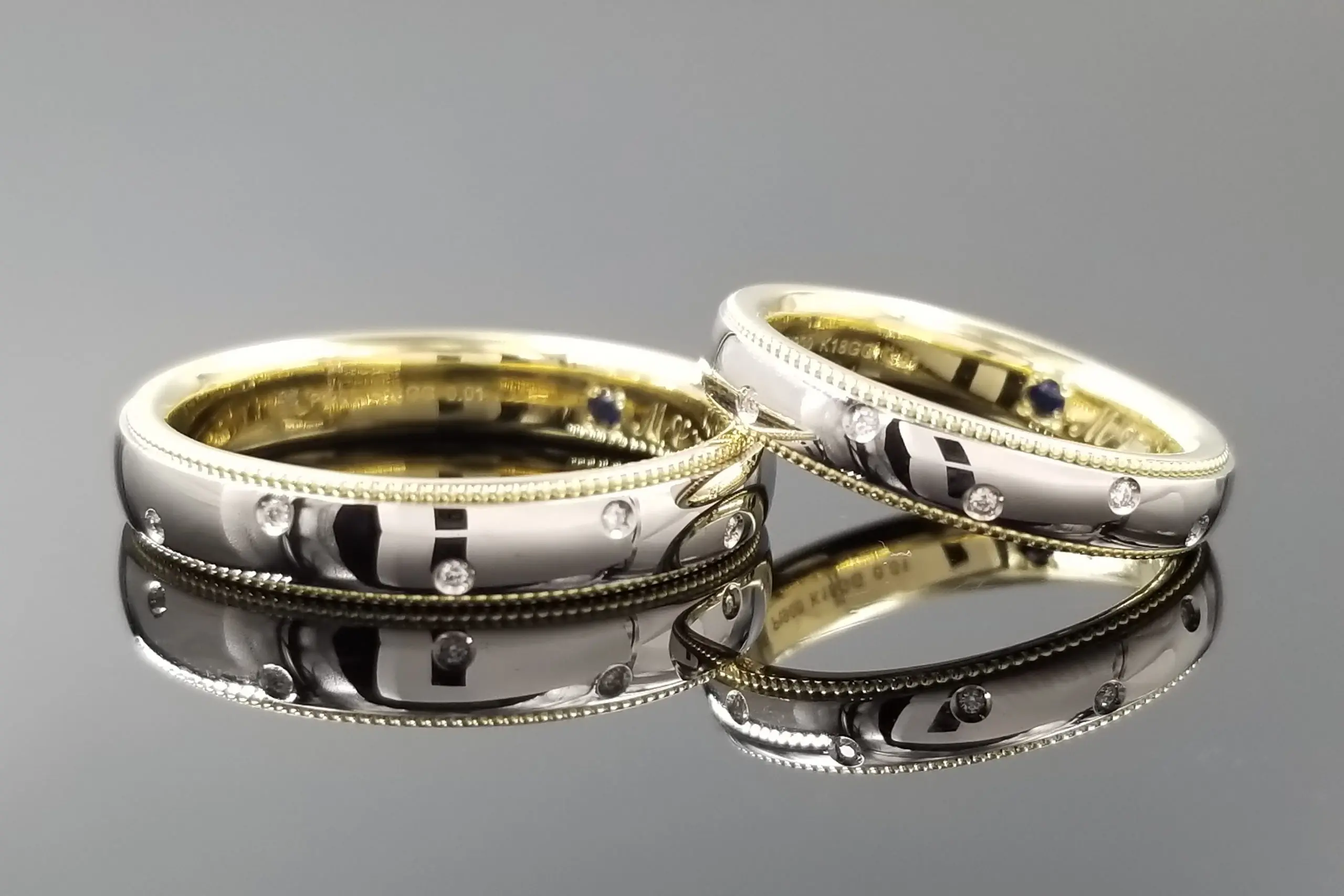 ミルグレインとダイヤモンドでクラシカルな印象に | 結婚・婚約指輪の