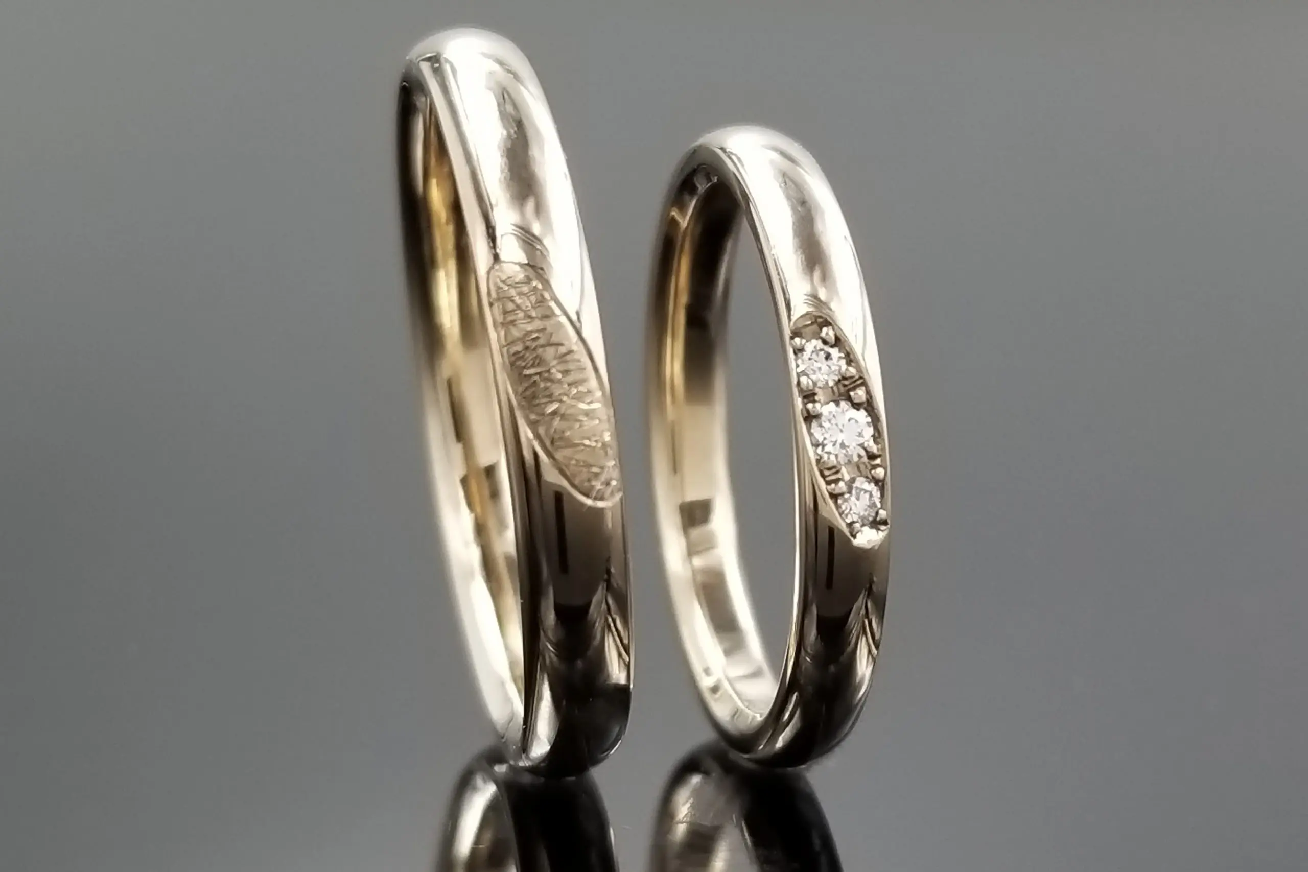 和紙加工、ダイヤモンドで個性を出して。 | 結婚・婚約指輪の
