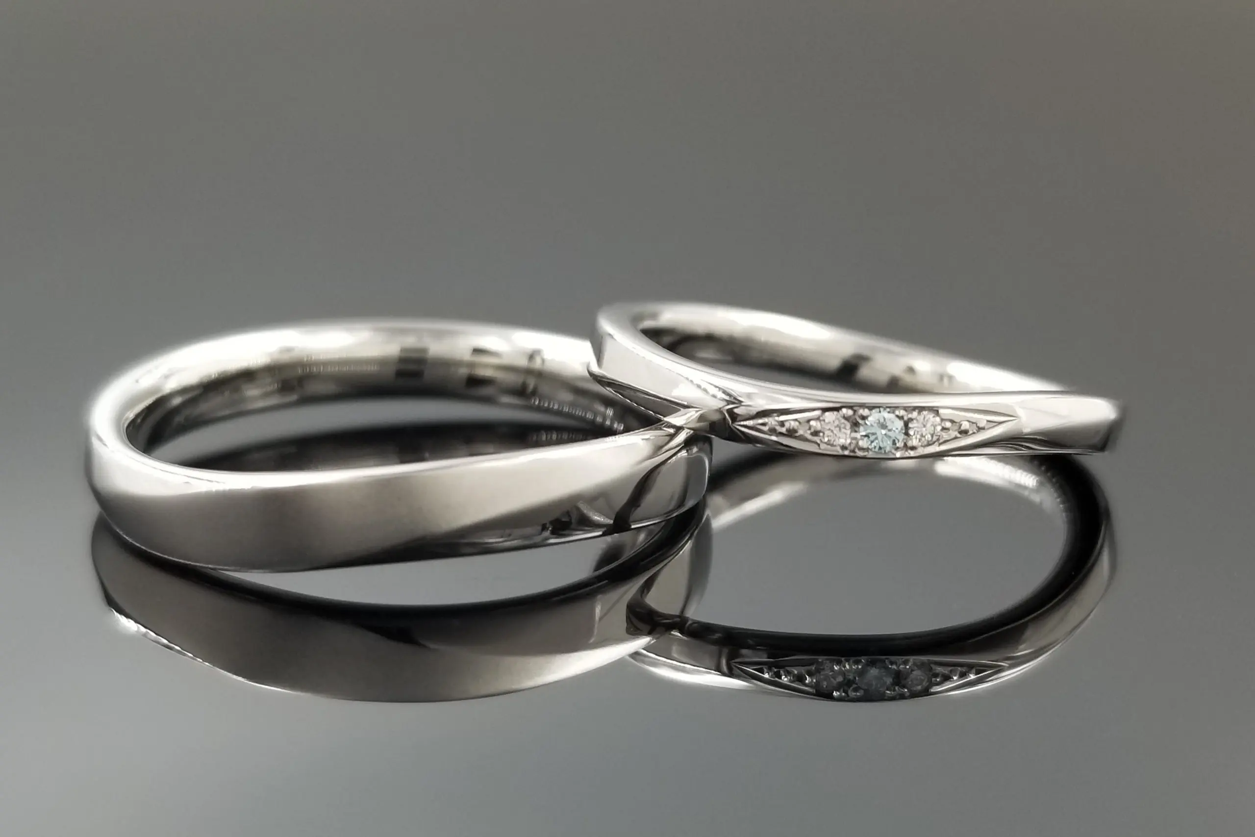 手に馴染みやすいS字ウェーブでお造りしました | 結婚・婚約指輪の