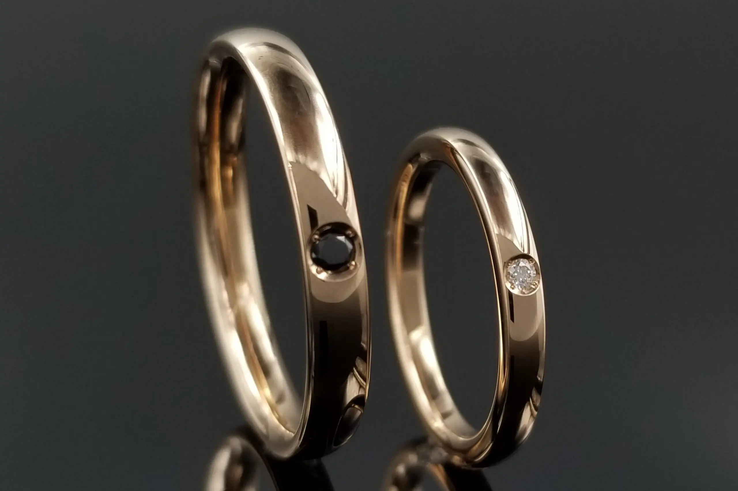 王道デザインはピンクゴールドで華やかに！ | 結婚・婚約指輪の