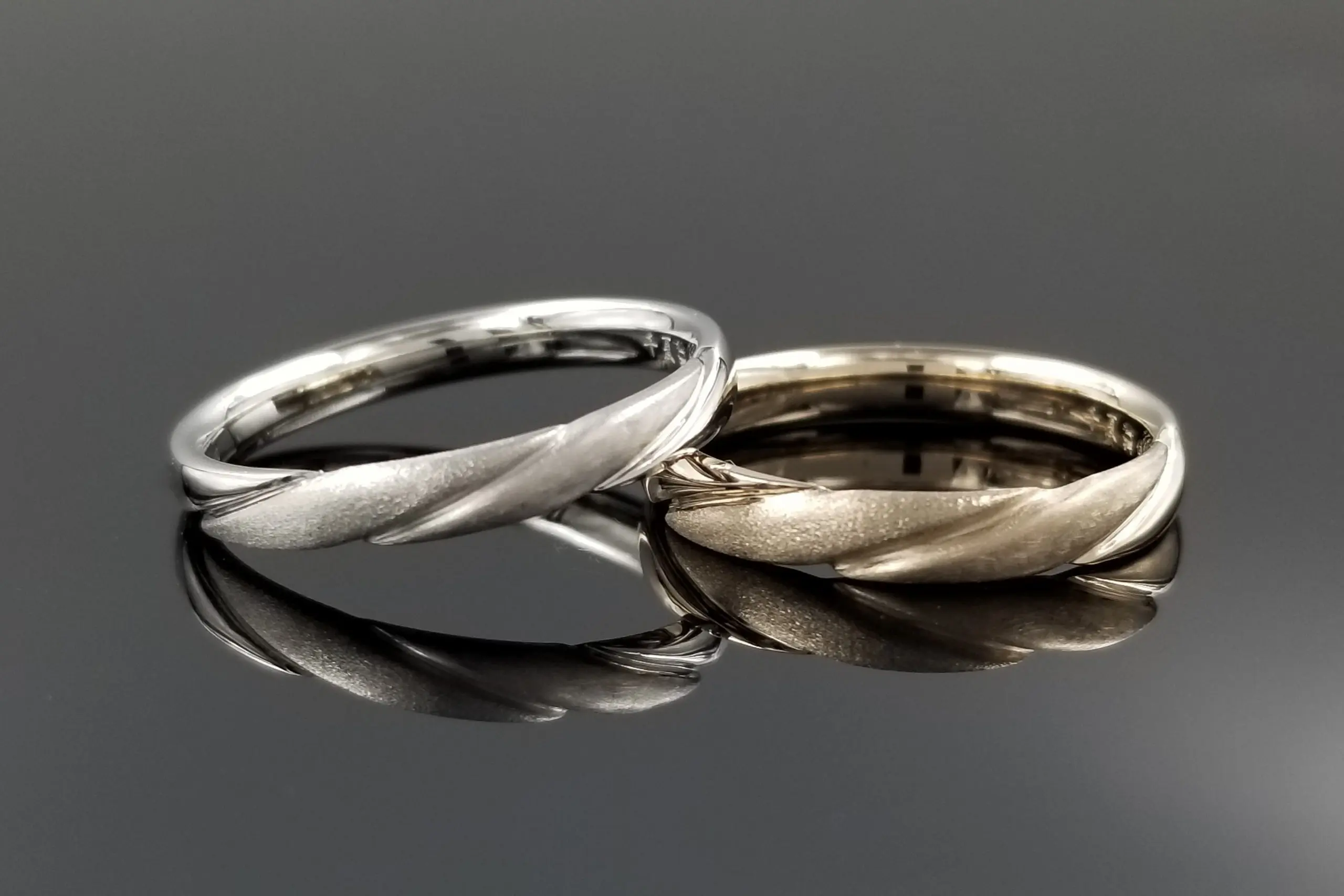 2種類のマットを使い、異なる質感を楽しめるデザインに。 | 結婚・婚約