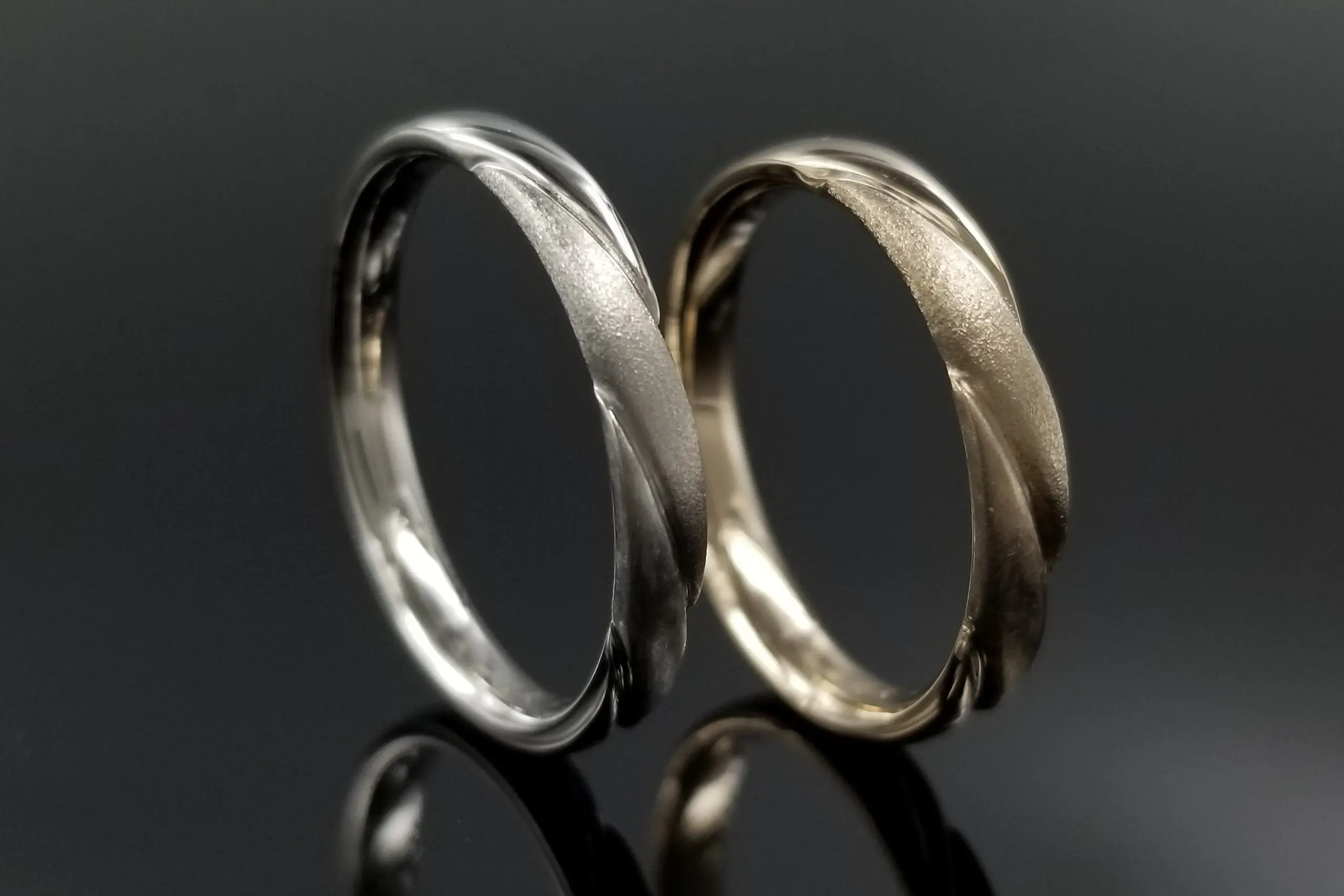 2種類のマットを使い、異なる質感を楽しめるデザインに。 | 結婚・婚約