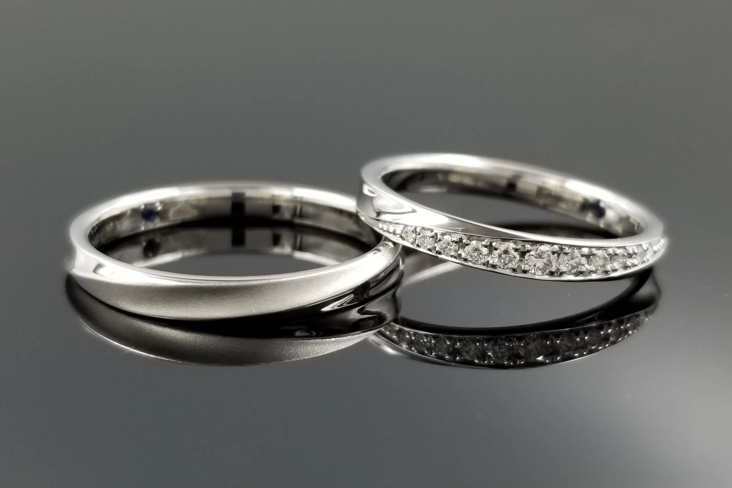 結婚指輪　ペア 個性を大切にしながらもペア感も感じることのできる指輪に。 | 結婚