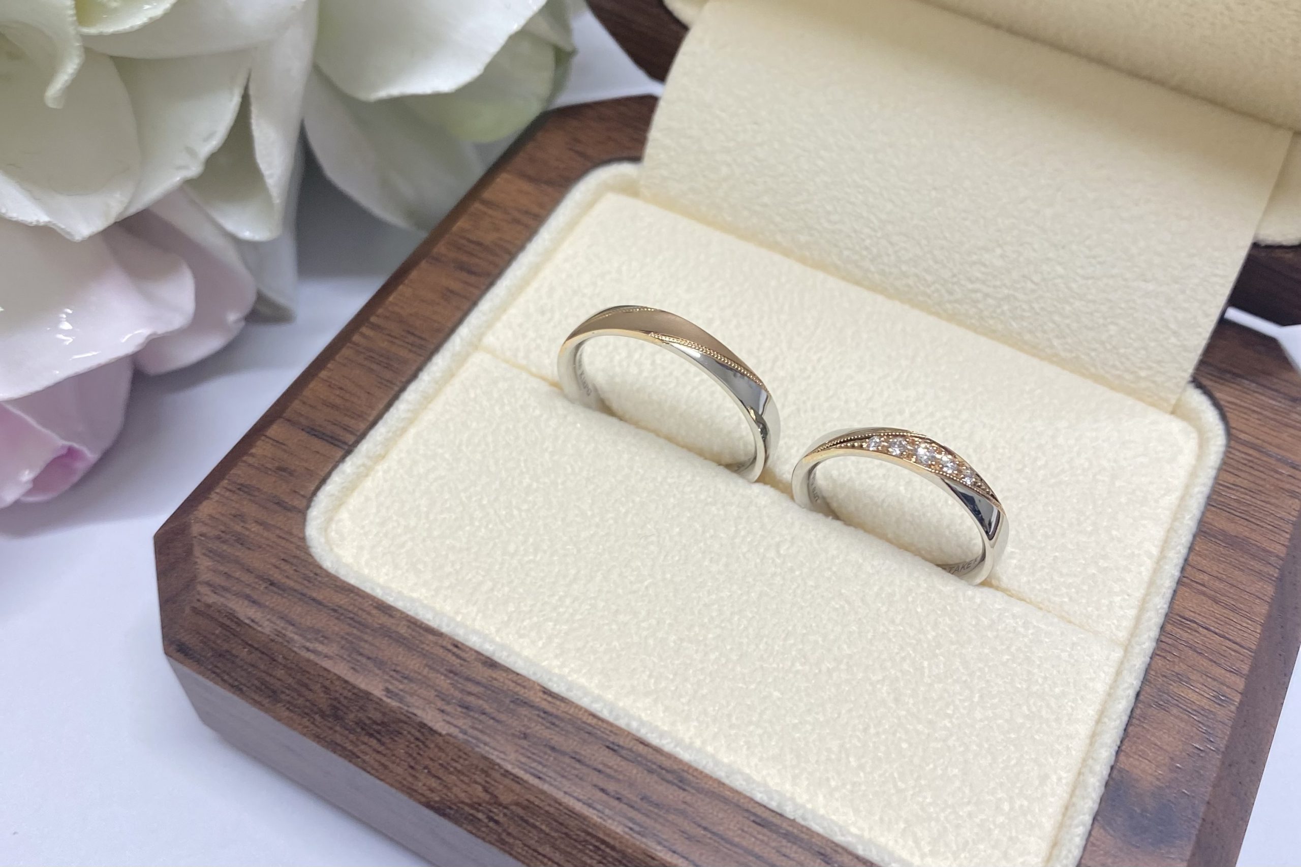 いつまでも飽きのこないデザインを考えて、オリジナルの結婚指輪を。のサムネイル