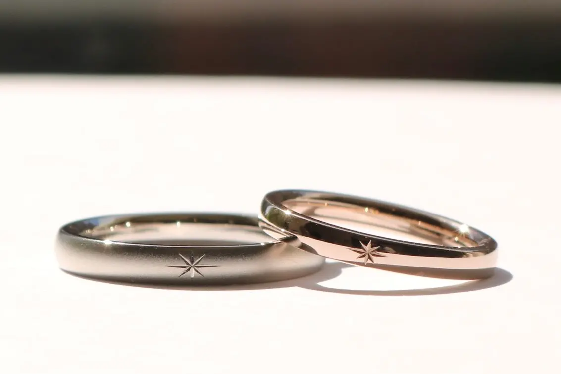 未来を照らす後光彫りリング | 結婚・婚約指輪のオーダーメイドは鍛造