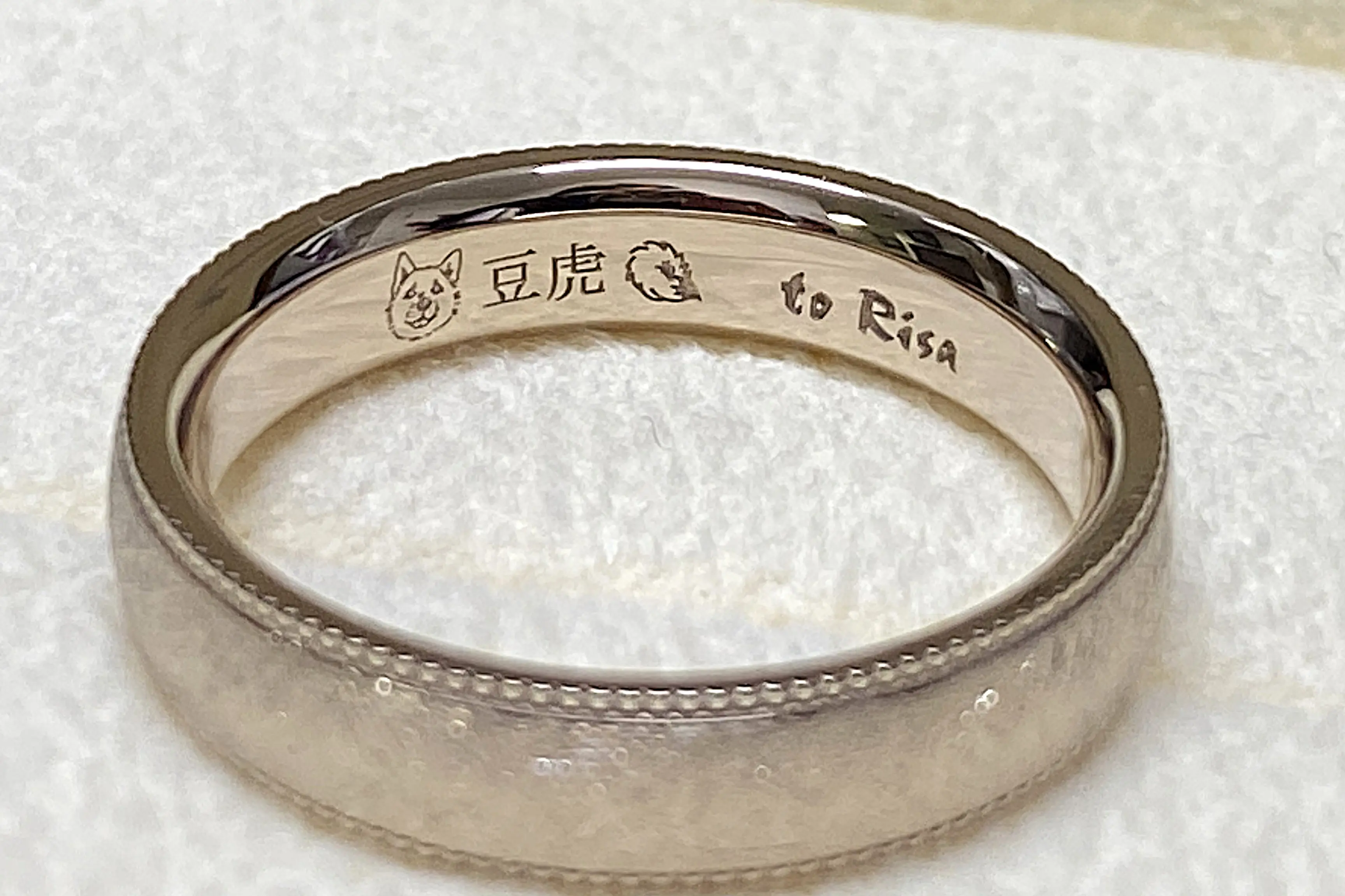 ワンちゃんの指輪 | 結婚・婚約指輪のオーダーメイドは鍛造指輪＜TANZO＞